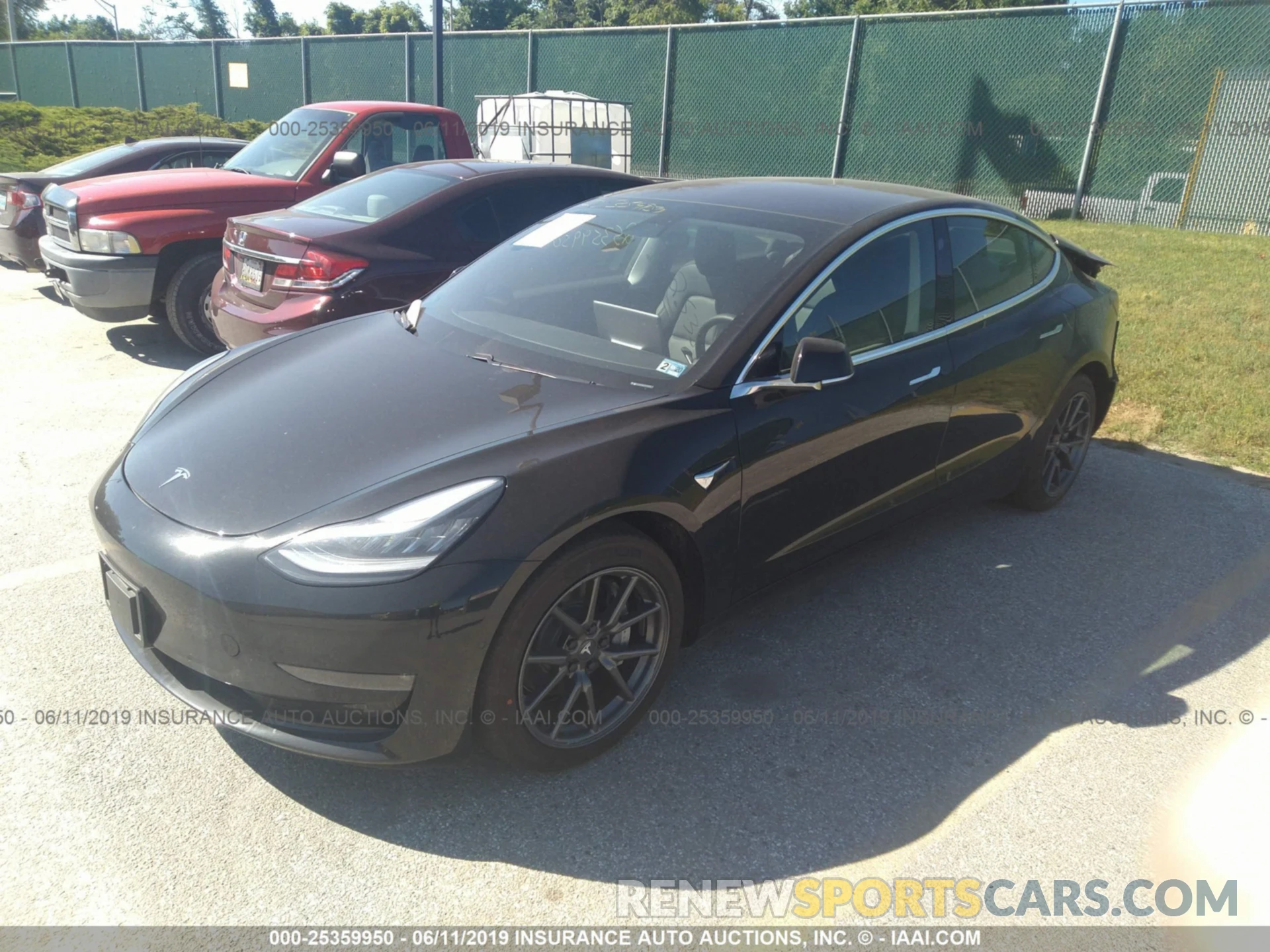 2 Photograph of a damaged car 5YJ3E1EB3KF178732 TESLA MODEL 3 2019