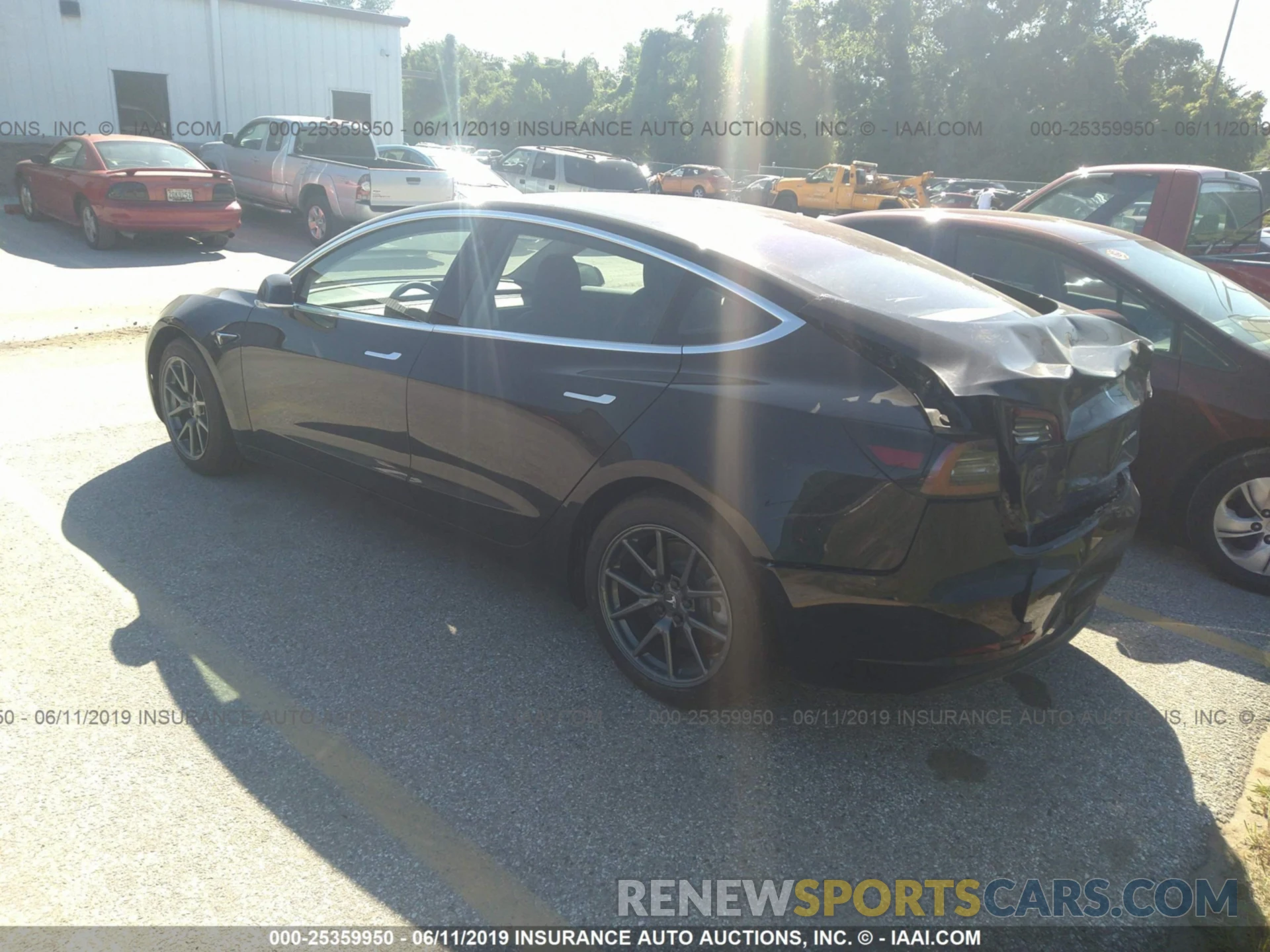 3 Photograph of a damaged car 5YJ3E1EB3KF178732 TESLA MODEL 3 2019