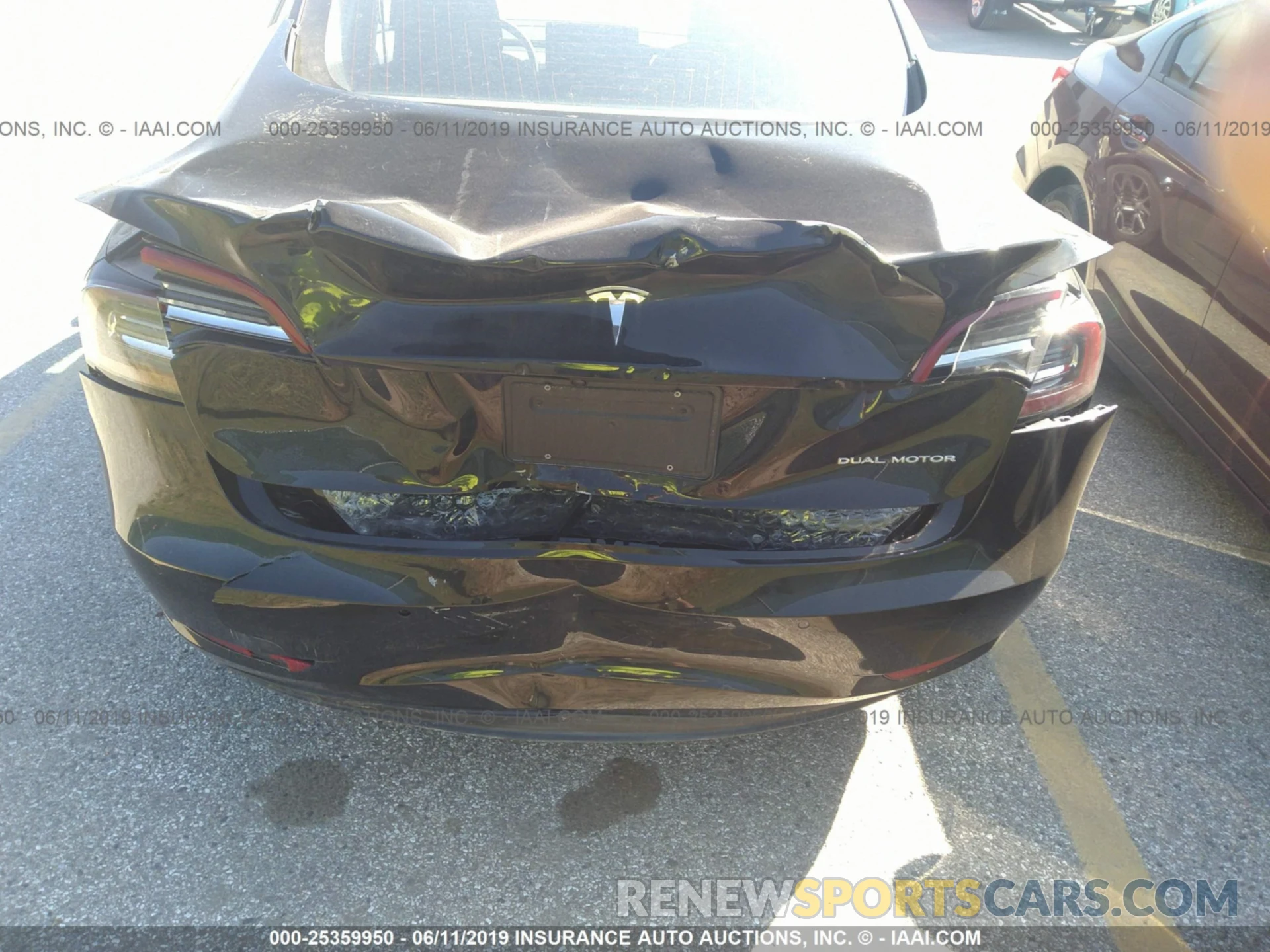 6 Photograph of a damaged car 5YJ3E1EB3KF178732 TESLA MODEL 3 2019