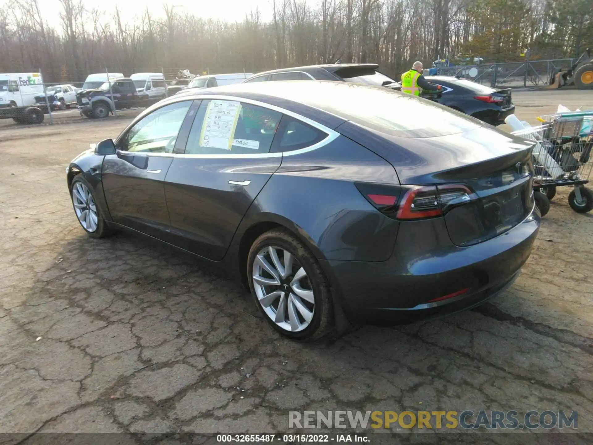 3 Photograph of a damaged car 5YJ3E1EB3KF192159 TESLA MODEL 3 2019