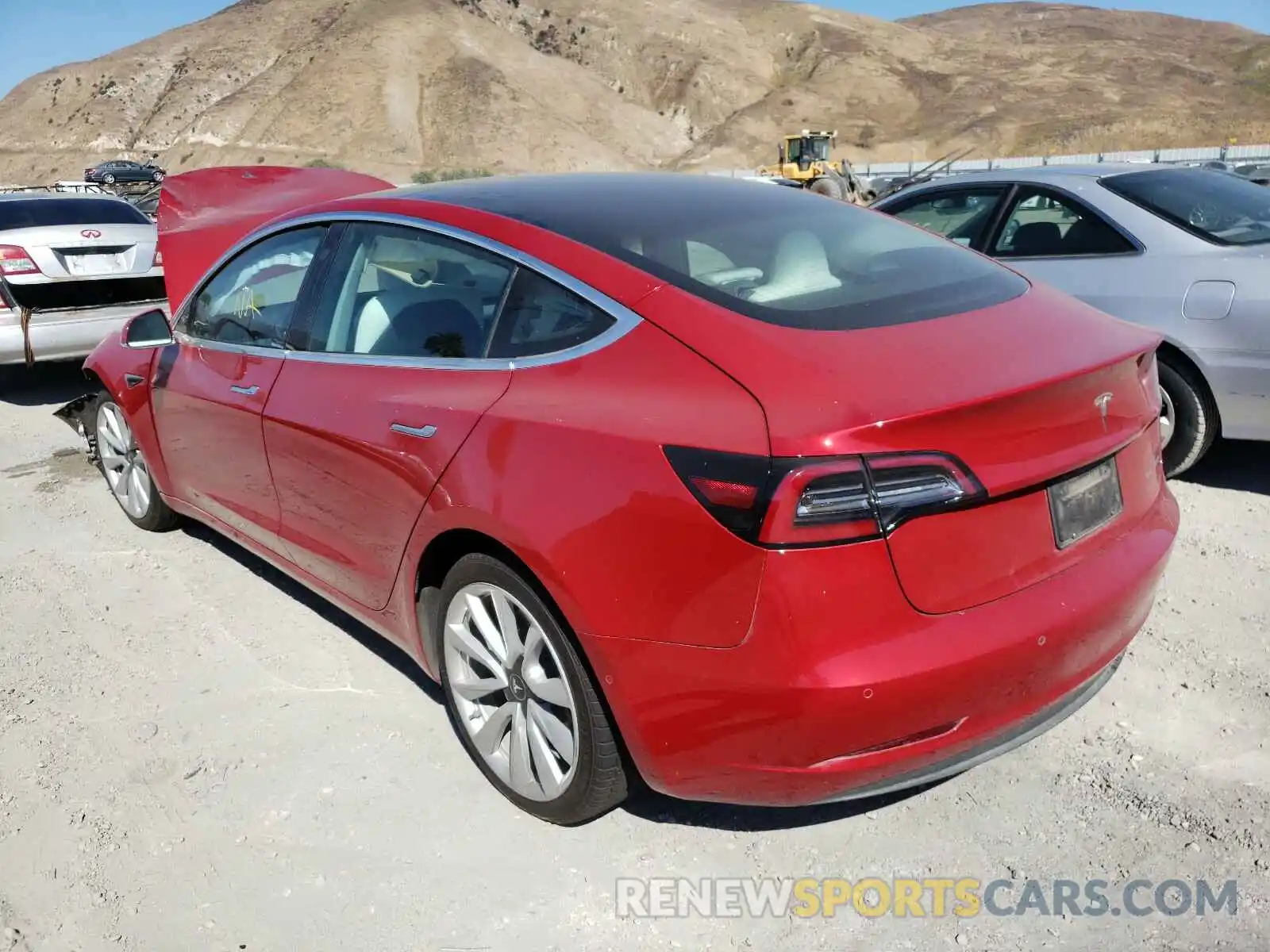 3 Photograph of a damaged car 5YJ3E1EB3KF192646 TESLA MODEL 3 2019