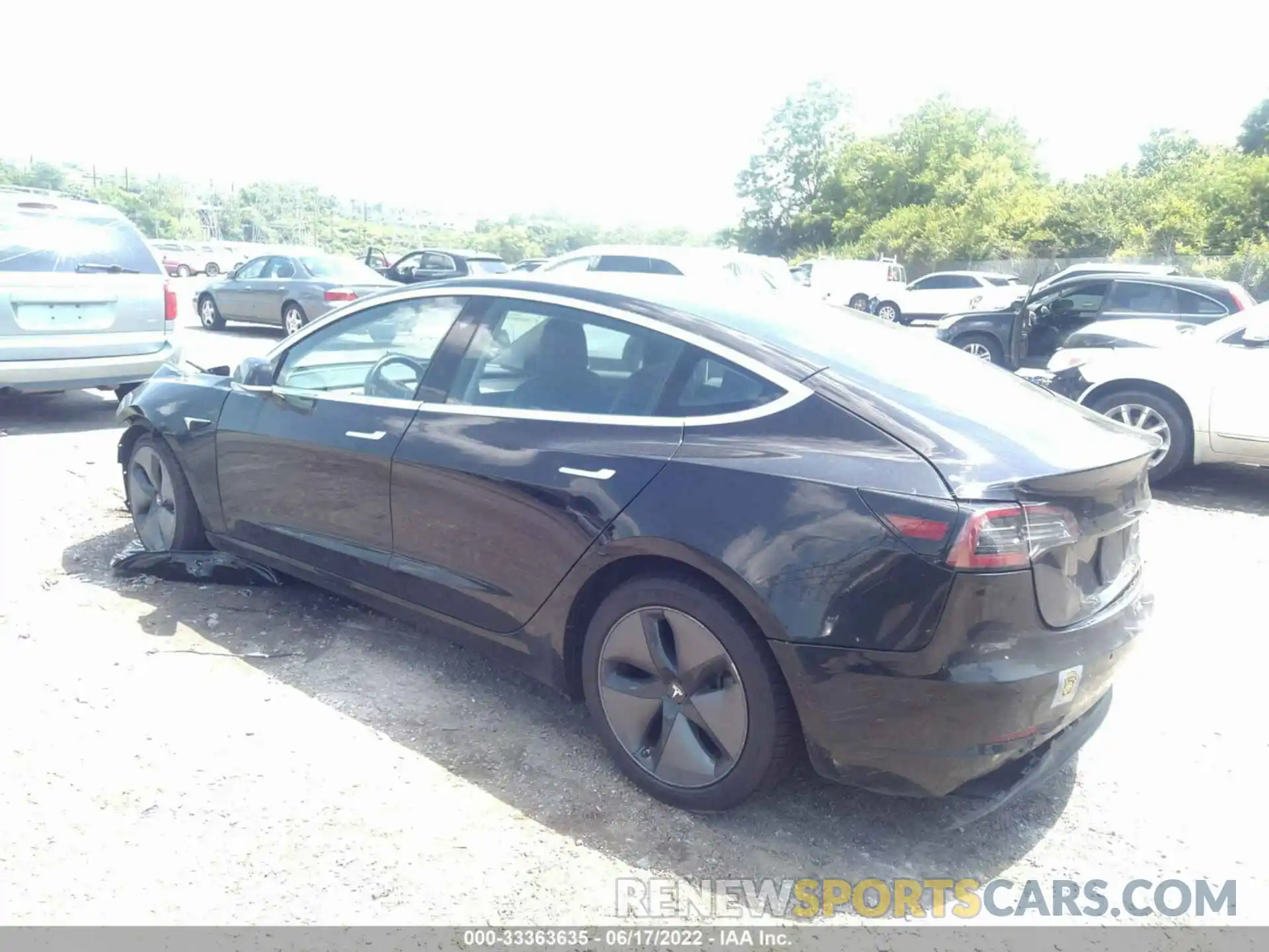 3 Photograph of a damaged car 5YJ3E1EB3KF193490 TESLA MODEL 3 2019