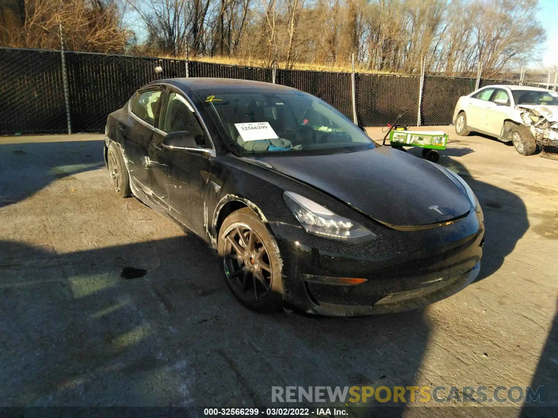 1 Photograph of a damaged car 5YJ3E1EB3KF198933 TESLA MODEL 3 2019