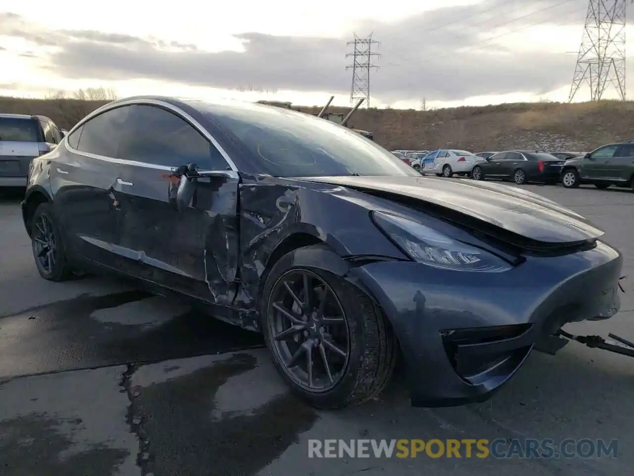 1 Фотография поврежденного автомобиля 5YJ3E1EB3KF209719 TESLA MODEL 3 2019