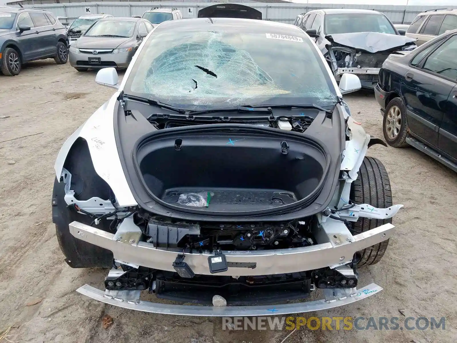 9 Photograph of a damaged car 5YJ3E1EB3KF211731 TESLA MODEL 3 2019