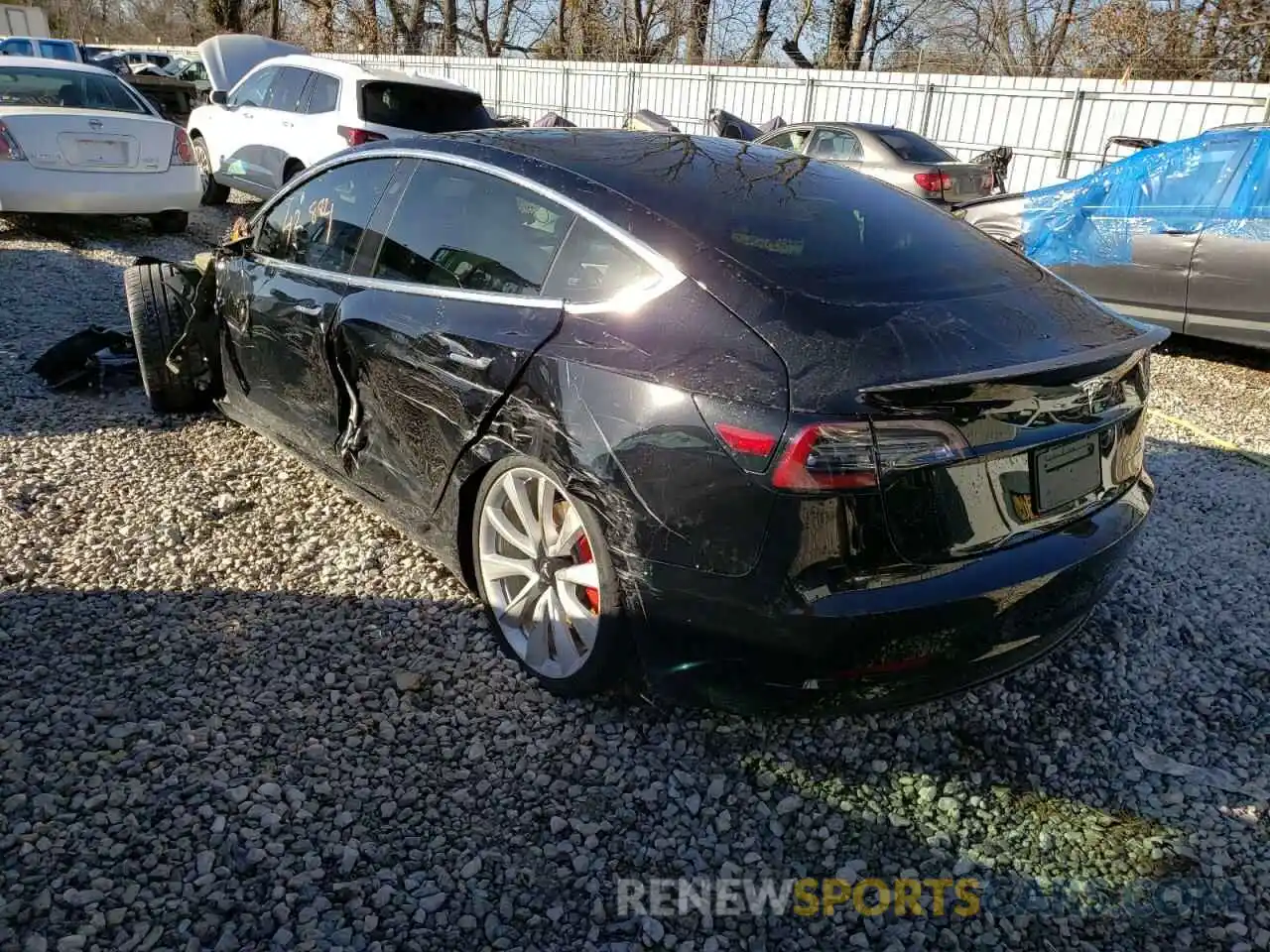 3 Photograph of a damaged car 5YJ3E1EB3KF231736 TESLA MODEL 3 2019