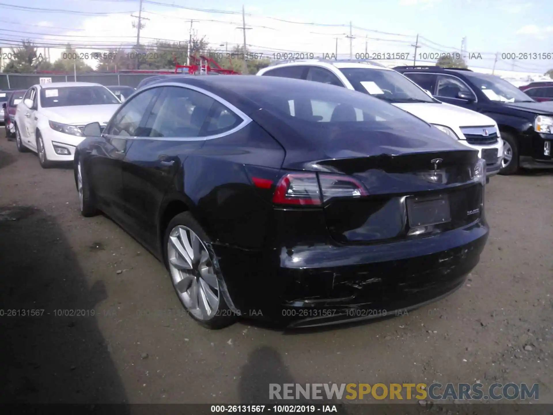 3 Photograph of a damaged car 5YJ3E1EB3KF237259 TESLA MODEL 3 2019