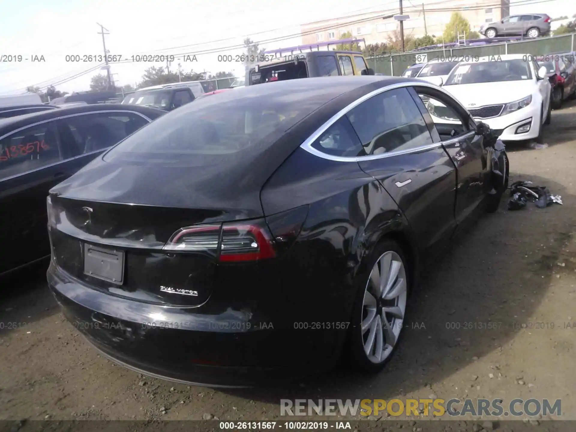 4 Photograph of a damaged car 5YJ3E1EB3KF237259 TESLA MODEL 3 2019