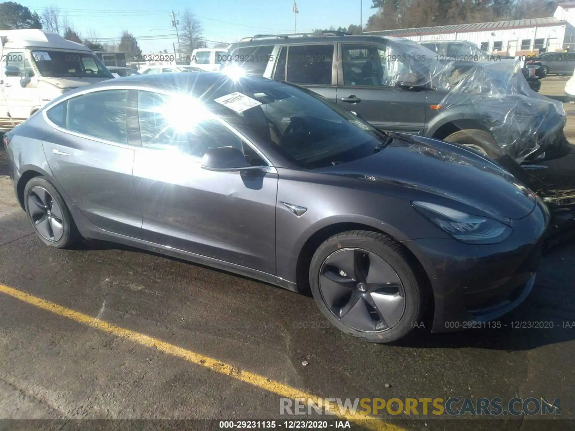 1 Photograph of a damaged car 5YJ3E1EB3KF359393 TESLA MODEL 3 2019