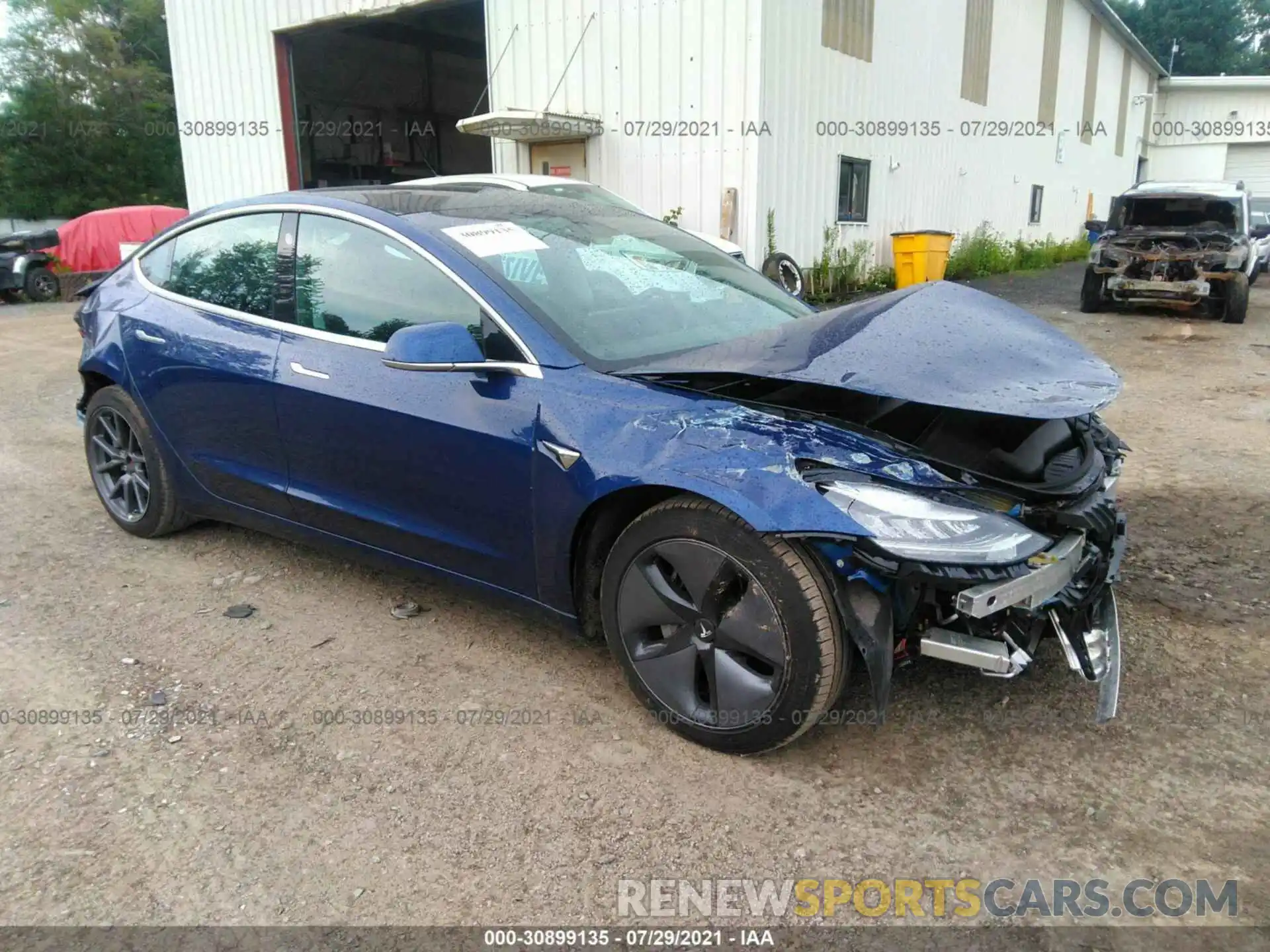 1 Photograph of a damaged car 5YJ3E1EB3KF359524 TESLA MODEL 3 2019