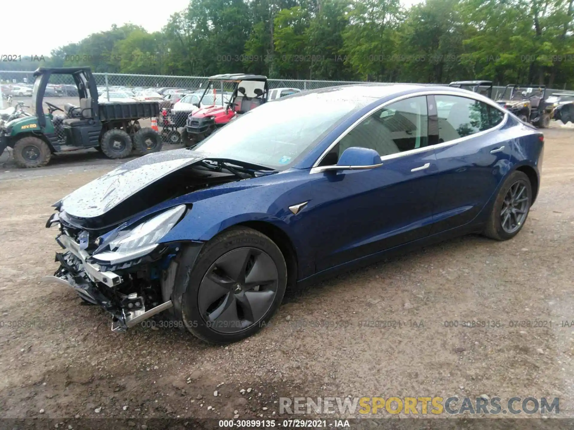 2 Photograph of a damaged car 5YJ3E1EB3KF359524 TESLA MODEL 3 2019