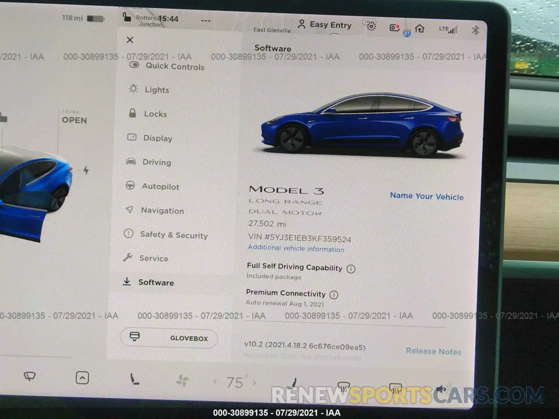 7 Photograph of a damaged car 5YJ3E1EB3KF359524 TESLA MODEL 3 2019