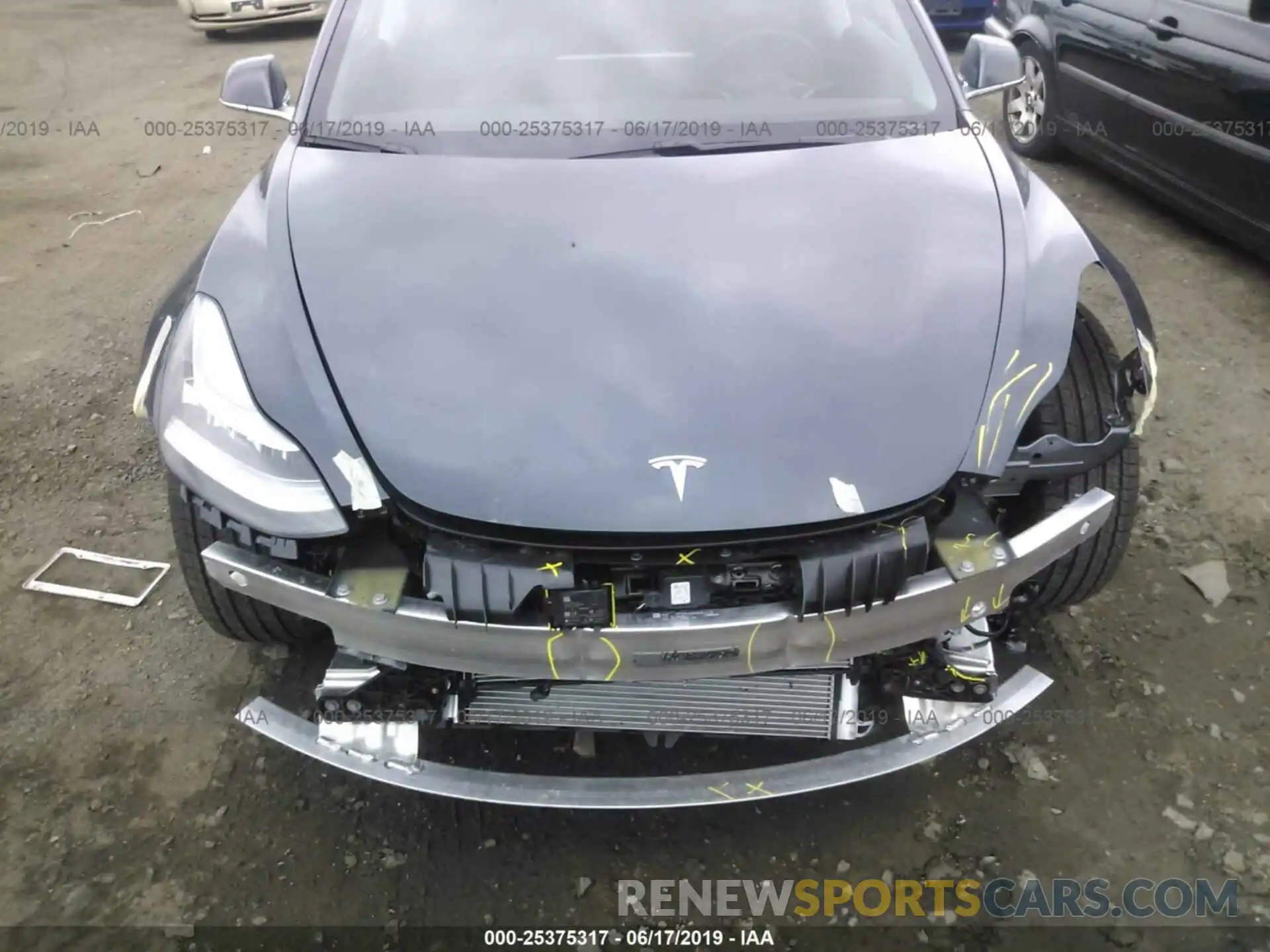 6 Фотография поврежденного автомобиля 5YJ3E1EB3KF364772 TESLA MODEL 3 2019