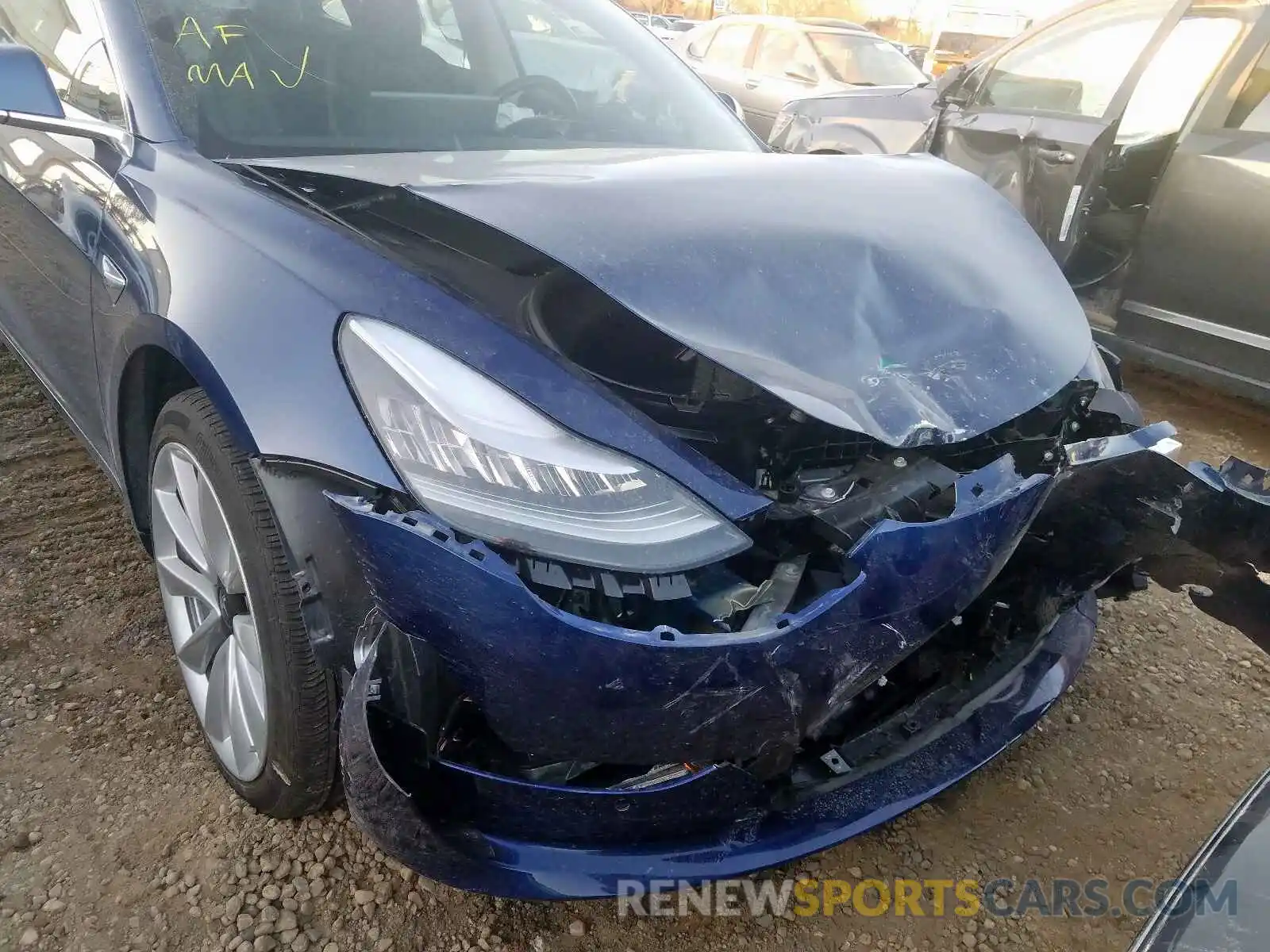 9 Photograph of a damaged car 5YJ3E1EB3KF365565 TESLA MODEL 3 2019