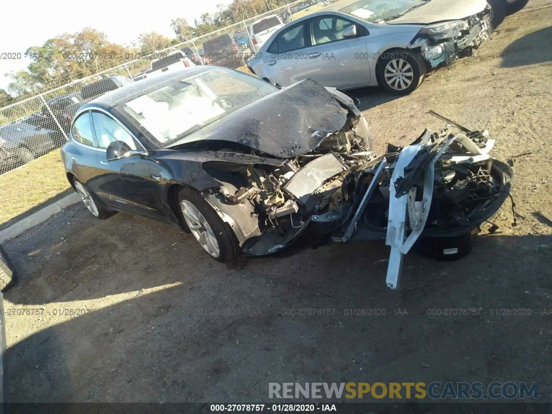 1 Photograph of a damaged car 5YJ3E1EB3KF365940 TESLA MODEL 3 2019