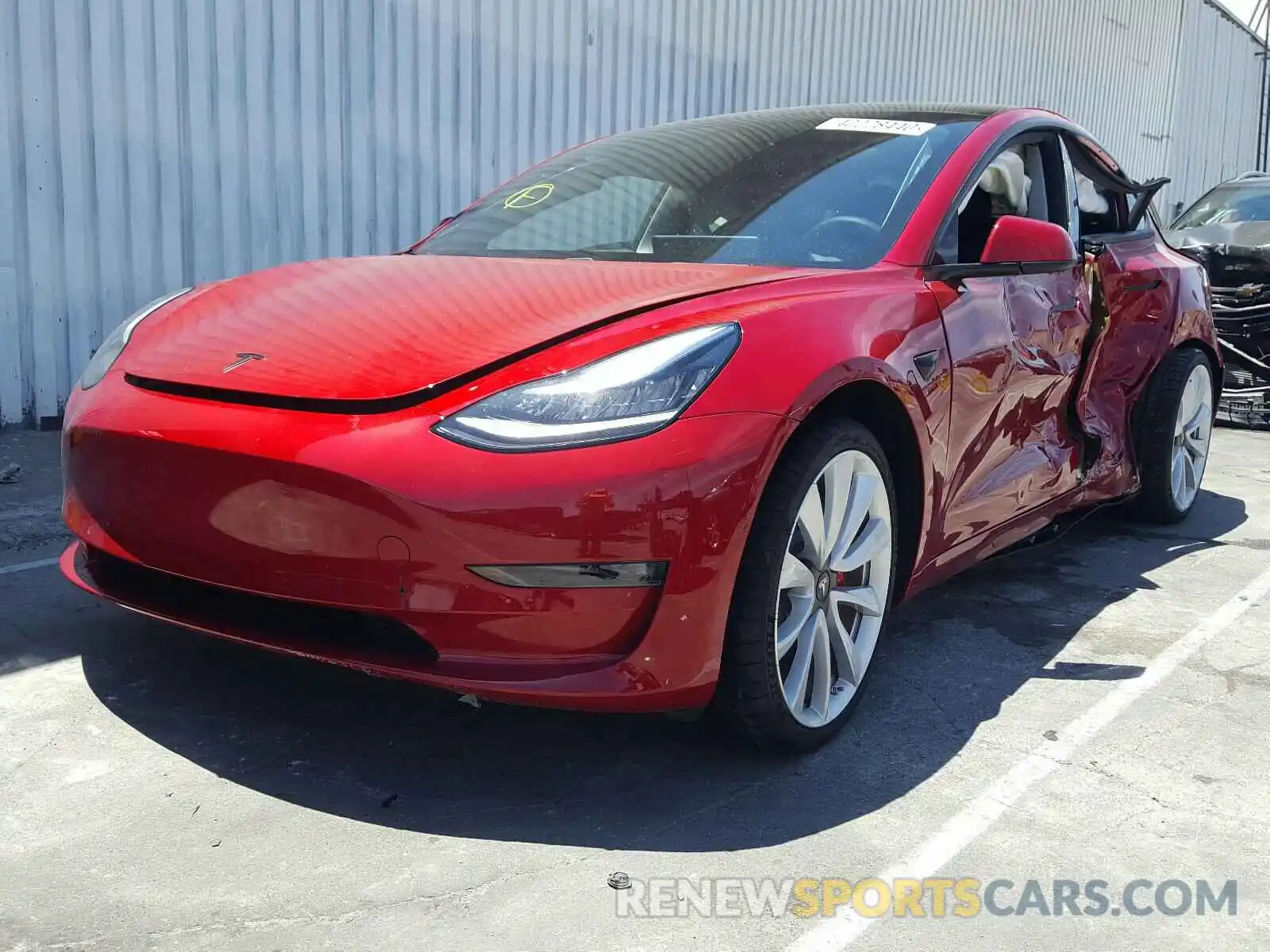 2 Photograph of a damaged car 5YJ3E1EB3KF368031 TESLA MODEL 3 2019