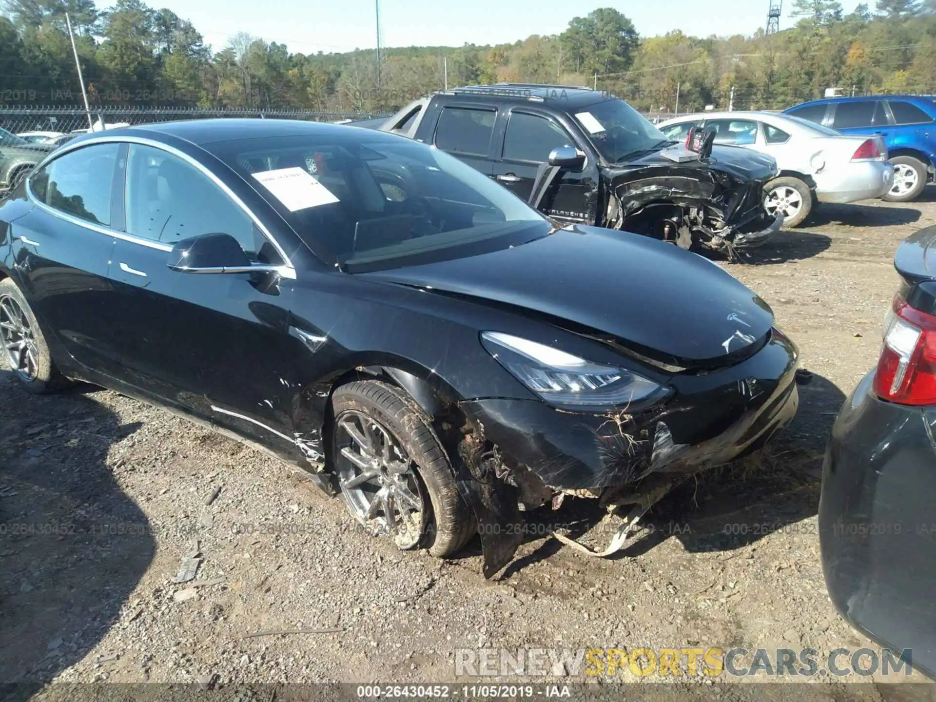 6 Photograph of a damaged car 5YJ3E1EB3KF384634 TESLA MODEL 3 2019