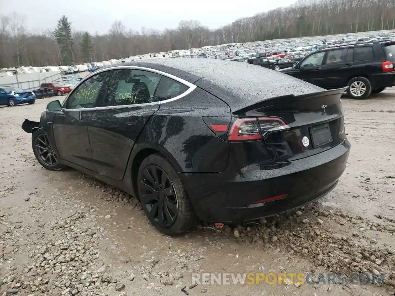 3 Photograph of a damaged car 5YJ3E1EB3KF385296 TESLA MODEL 3 2019