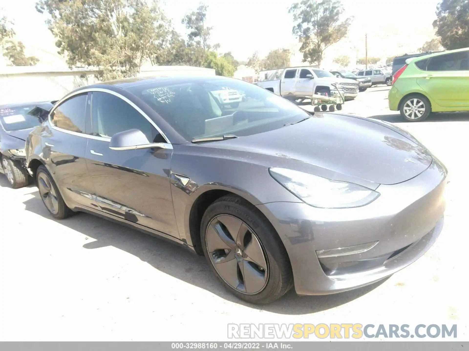 1 Photograph of a damaged car 5YJ3E1EB3KF386349 TESLA MODEL 3 2019