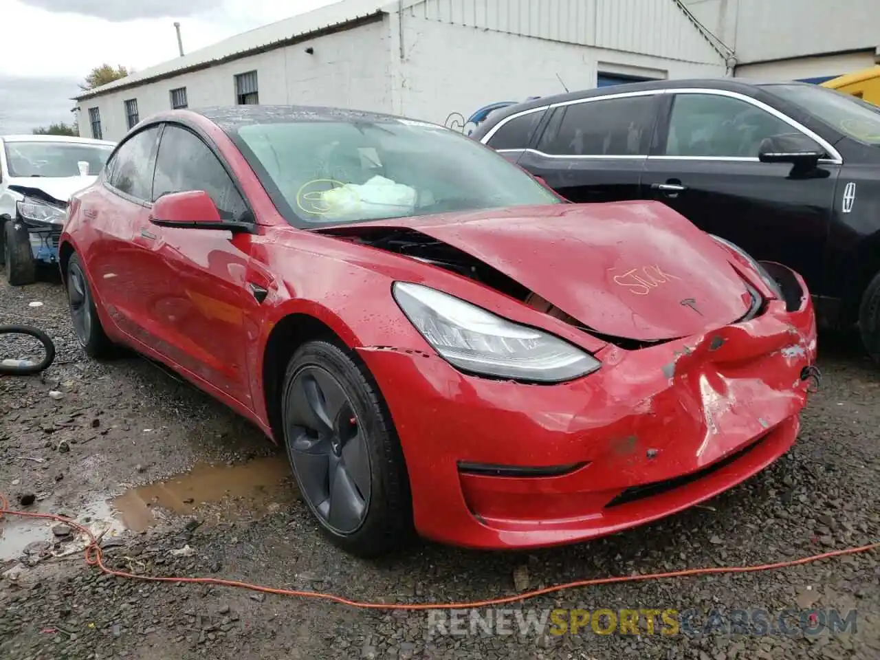 1 Фотография поврежденного автомобиля 5YJ3E1EB3KF387145 TESLA MODEL 3 2019