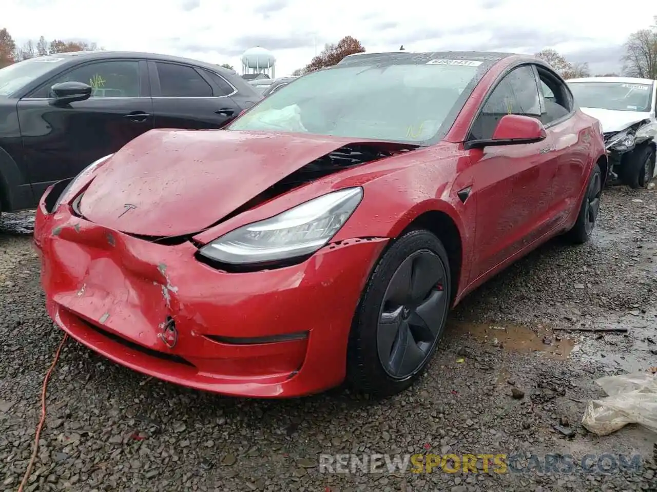 2 Фотография поврежденного автомобиля 5YJ3E1EB3KF387145 TESLA MODEL 3 2019