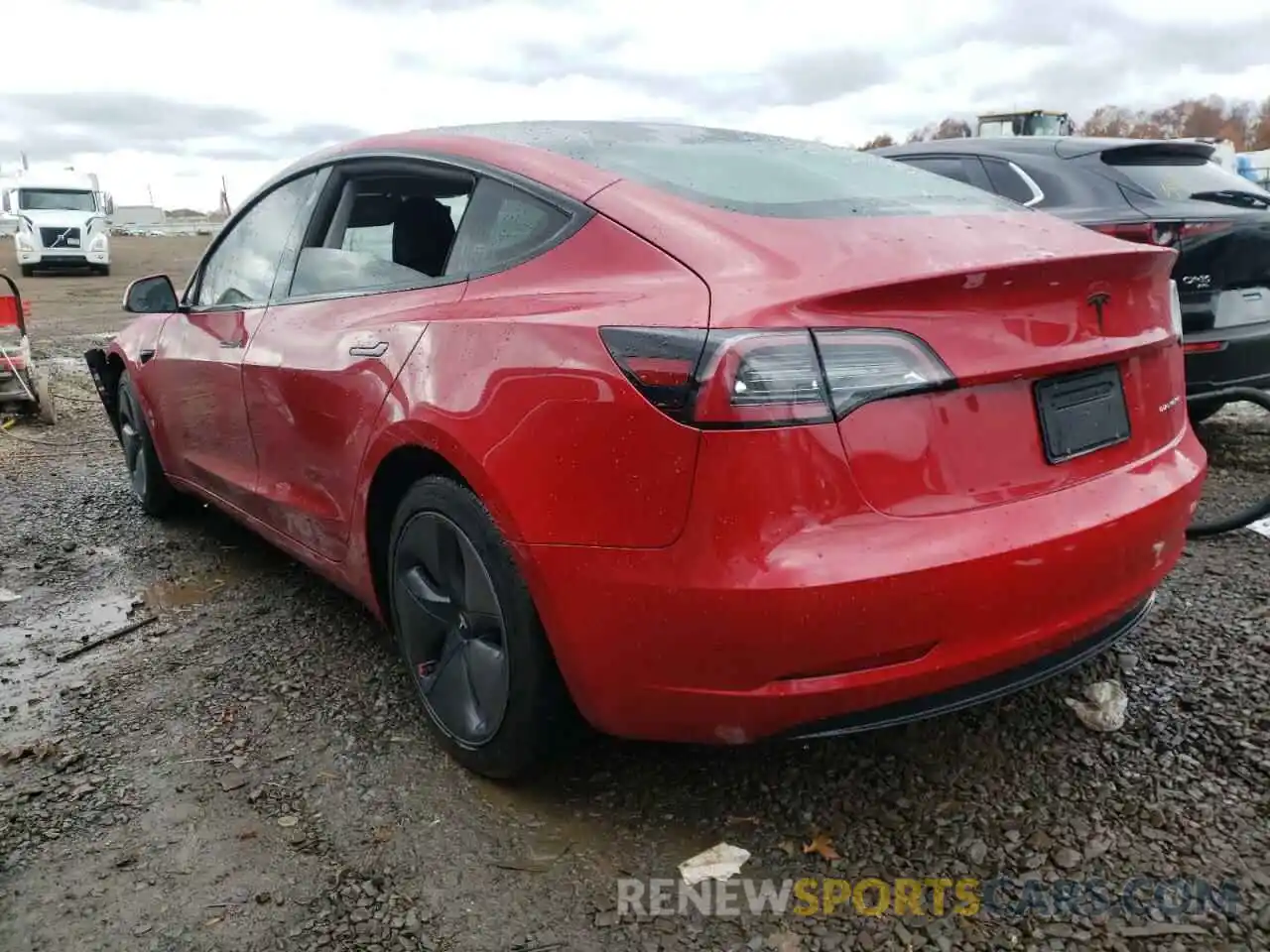 3 Photograph of a damaged car 5YJ3E1EB3KF387145 TESLA MODEL 3 2019