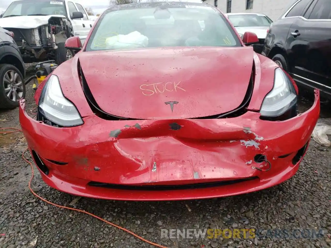 9 Photograph of a damaged car 5YJ3E1EB3KF387145 TESLA MODEL 3 2019