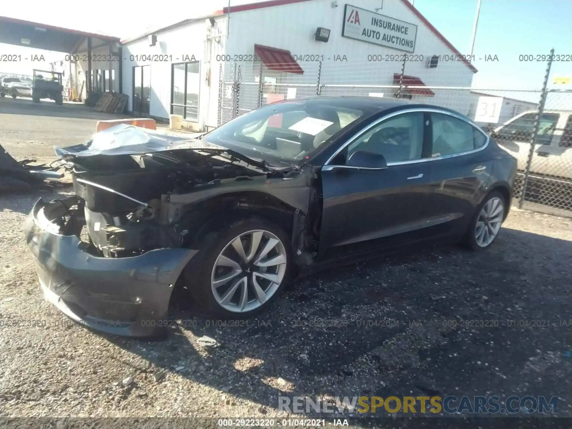 2 Photograph of a damaged car 5YJ3E1EB3KF389025 TESLA MODEL 3 2019