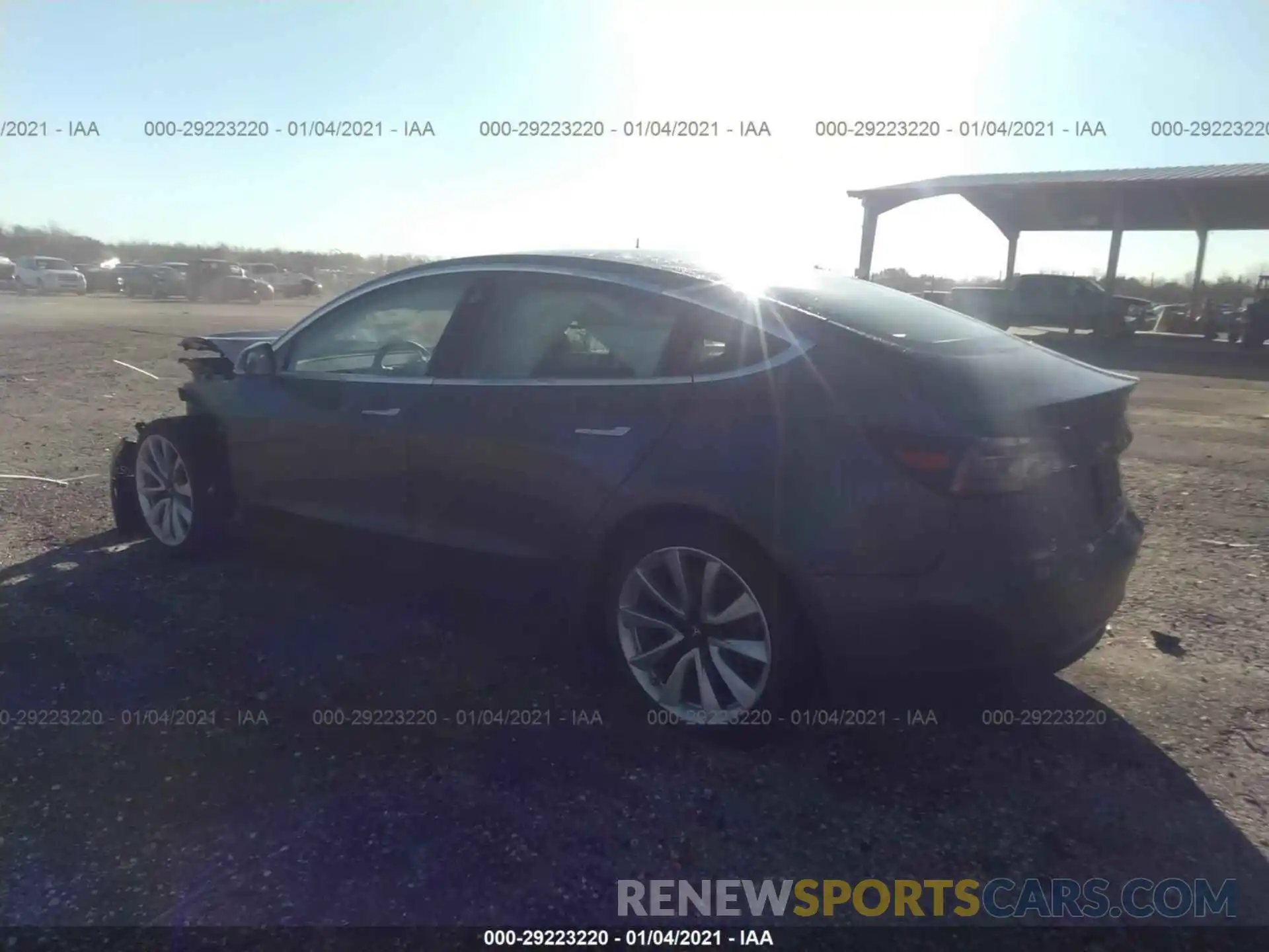 3 Photograph of a damaged car 5YJ3E1EB3KF389025 TESLA MODEL 3 2019