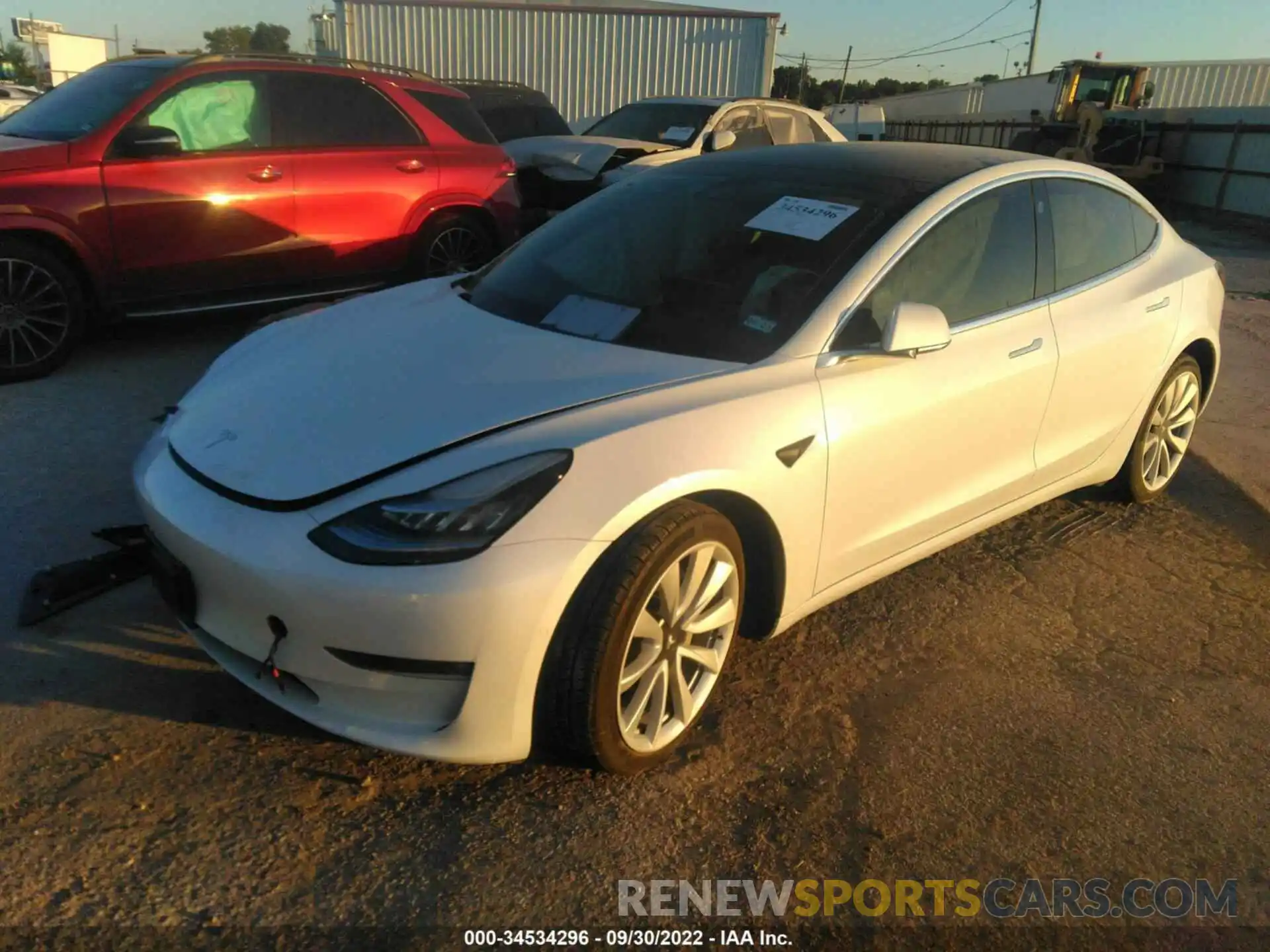 2 Фотография поврежденного автомобиля 5YJ3E1EB3KF390434 TESLA MODEL 3 2019