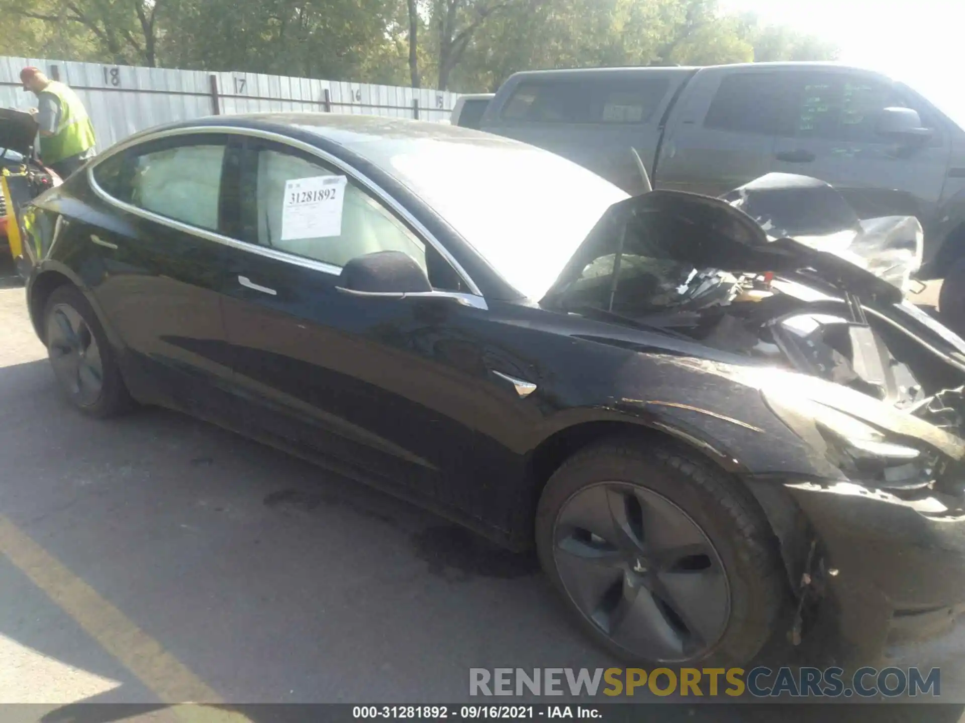 1 Photograph of a damaged car 5YJ3E1EB3KF390546 TESLA MODEL 3 2019