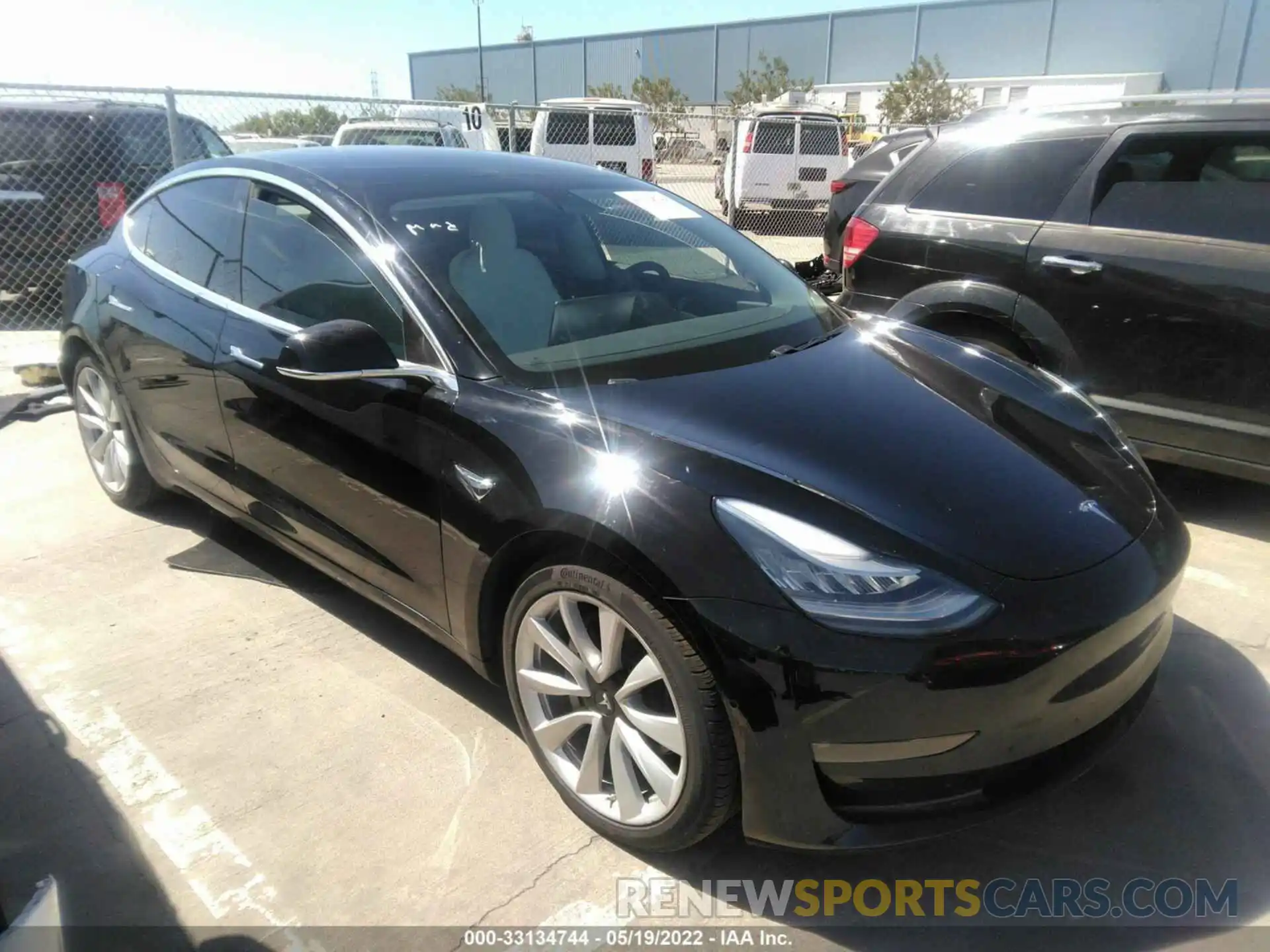 1 Photograph of a damaged car 5YJ3E1EB3KF391406 TESLA MODEL 3 2019