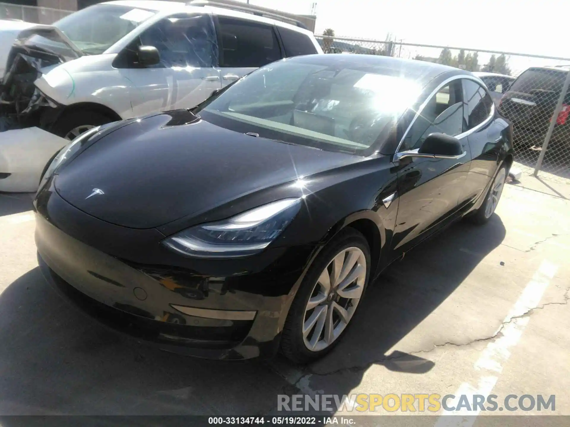 2 Фотография поврежденного автомобиля 5YJ3E1EB3KF391406 TESLA MODEL 3 2019