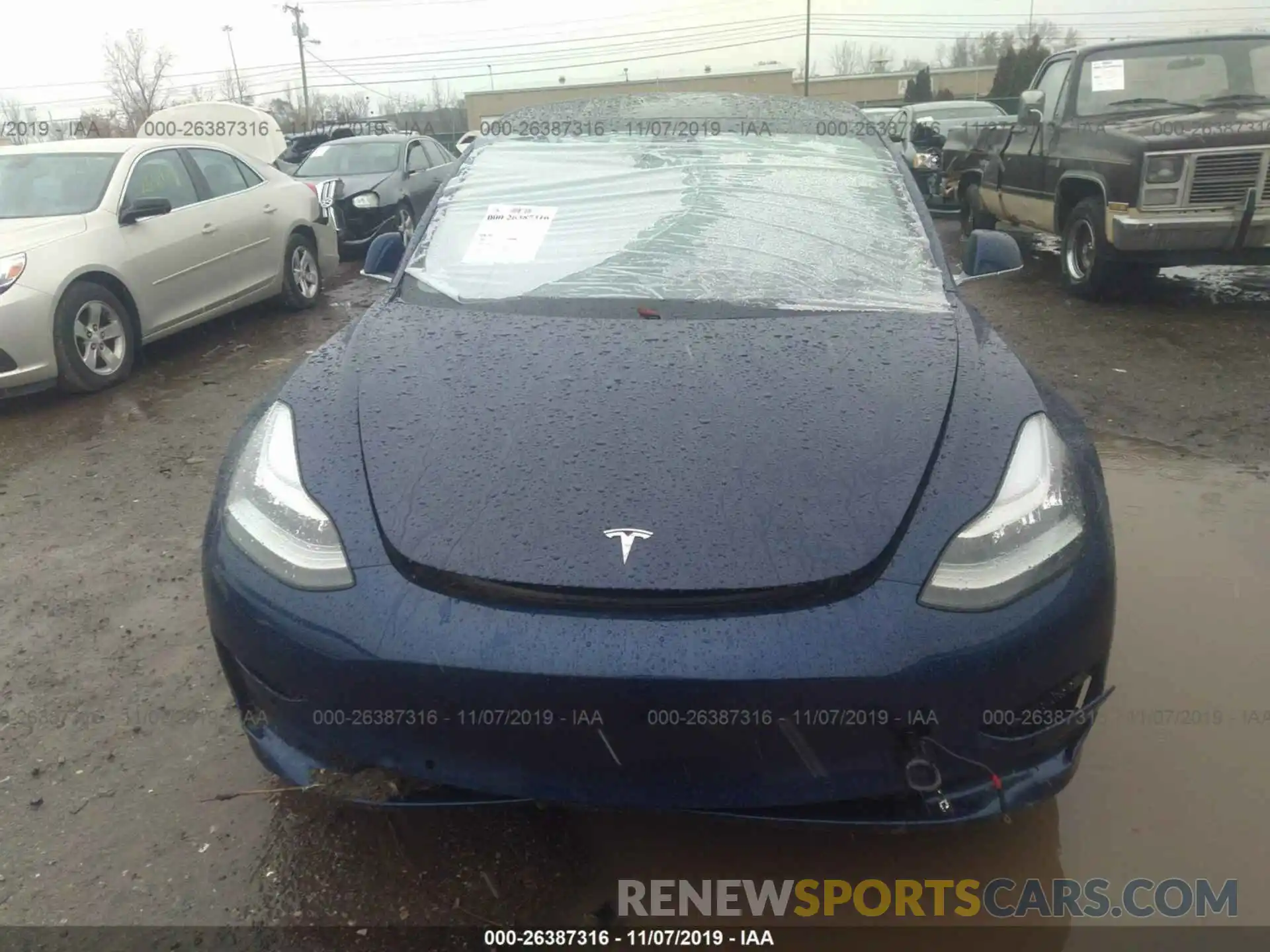 6 Photograph of a damaged car 5YJ3E1EB3KF392202 TESLA MODEL 3 2019