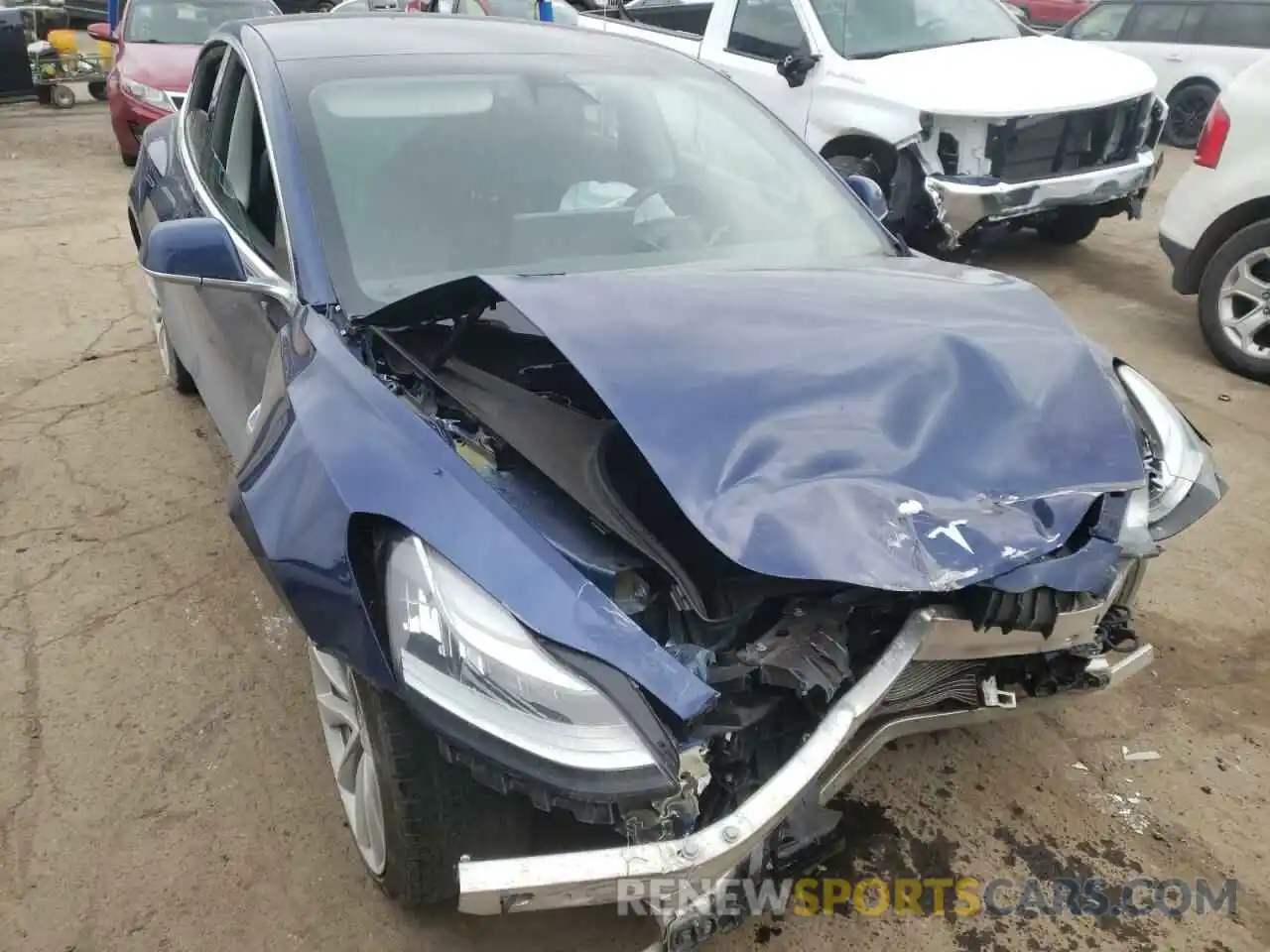 9 Photograph of a damaged car 5YJ3E1EB3KF406616 TESLA MODEL 3 2019