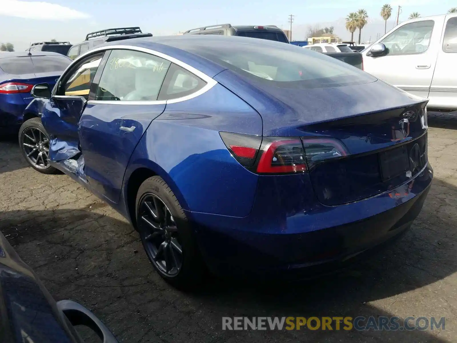 3 Photograph of a damaged car 5YJ3E1EB3KF407278 TESLA MODEL 3 2019