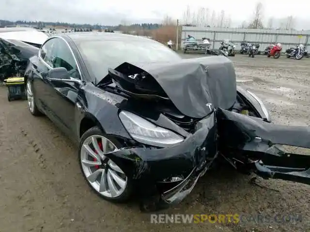 1 Photograph of a damaged car 5YJ3E1EB3KF408690 TESLA MODEL 3 2019