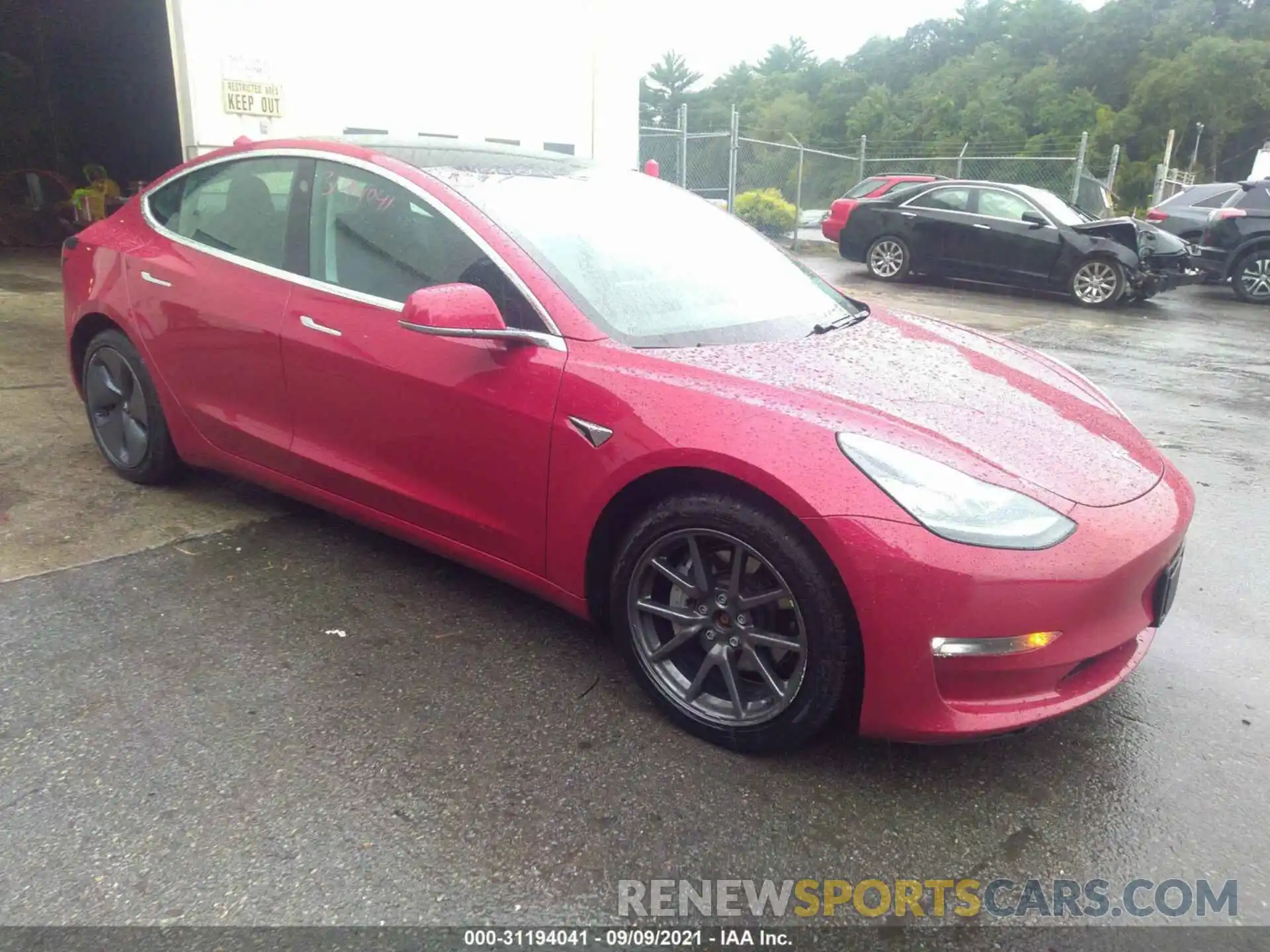 1 Фотография поврежденного автомобиля 5YJ3E1EB3KF418197 TESLA MODEL 3 2019