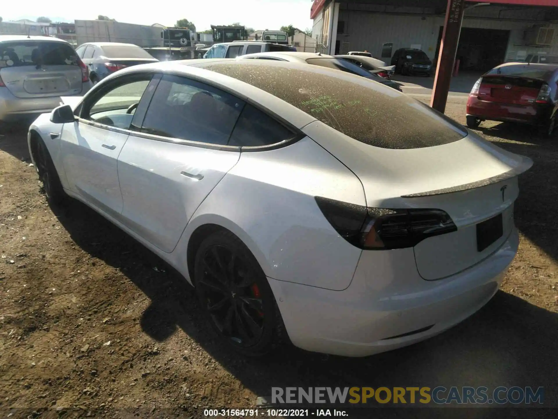 3 Photograph of a damaged car 5YJ3E1EB3KF425523 TESLA MODEL 3 2019