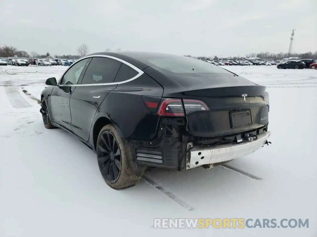 3 Photograph of a damaged car 5YJ3E1EB3KF432293 TESLA MODEL 3 2019