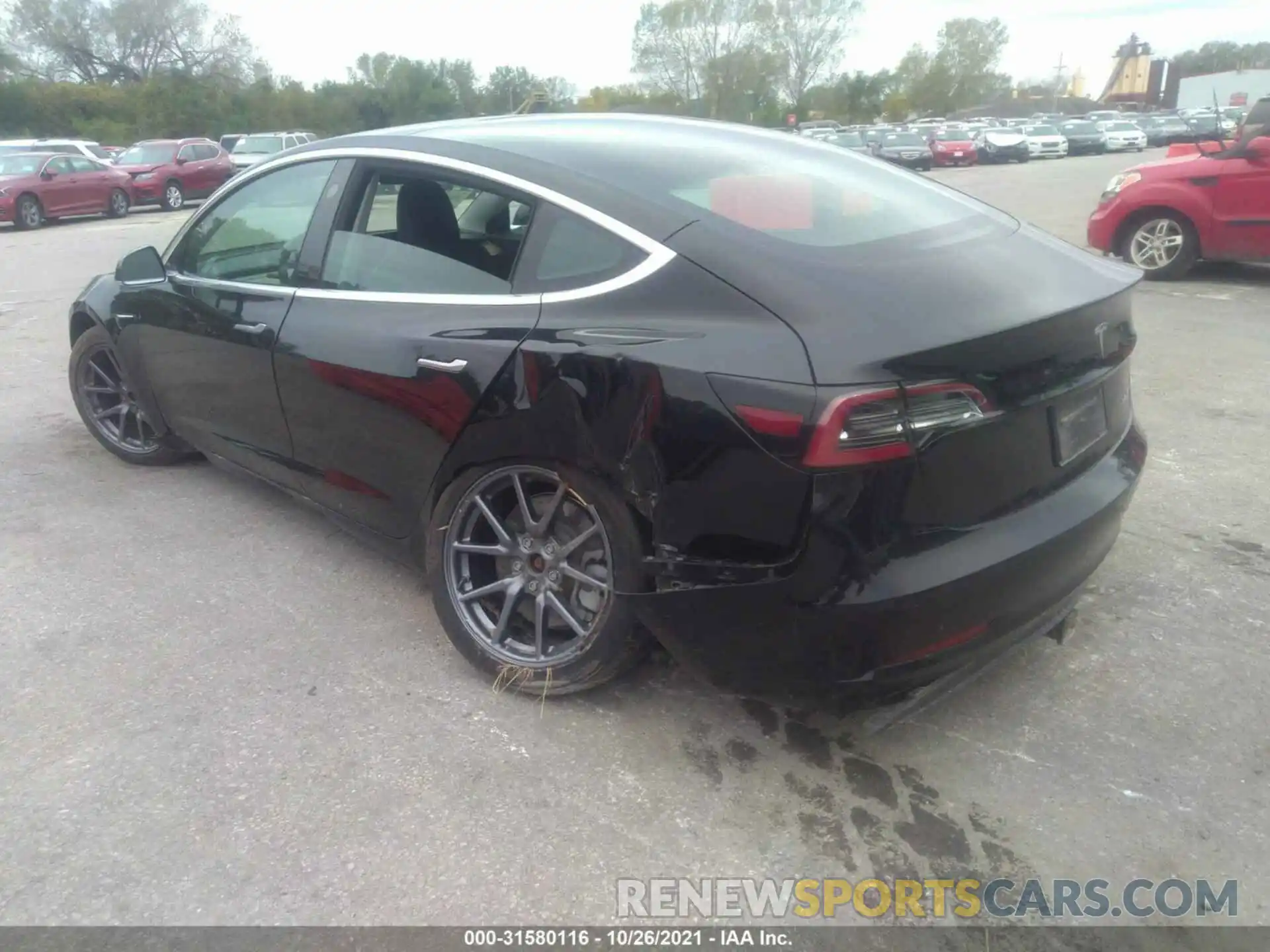 3 Photograph of a damaged car 5YJ3E1EB3KF432326 TESLA MODEL 3 2019