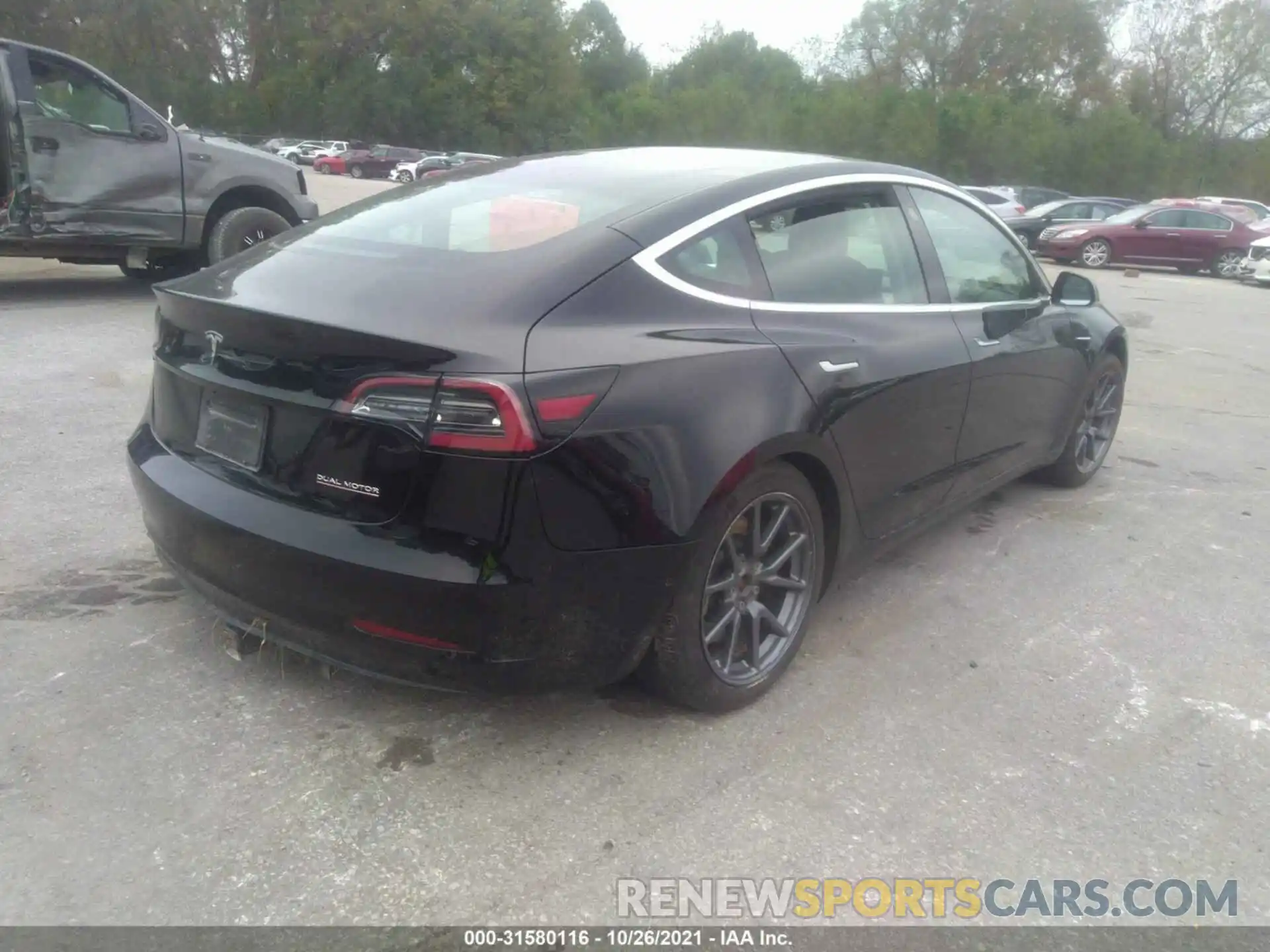 4 Photograph of a damaged car 5YJ3E1EB3KF432326 TESLA MODEL 3 2019