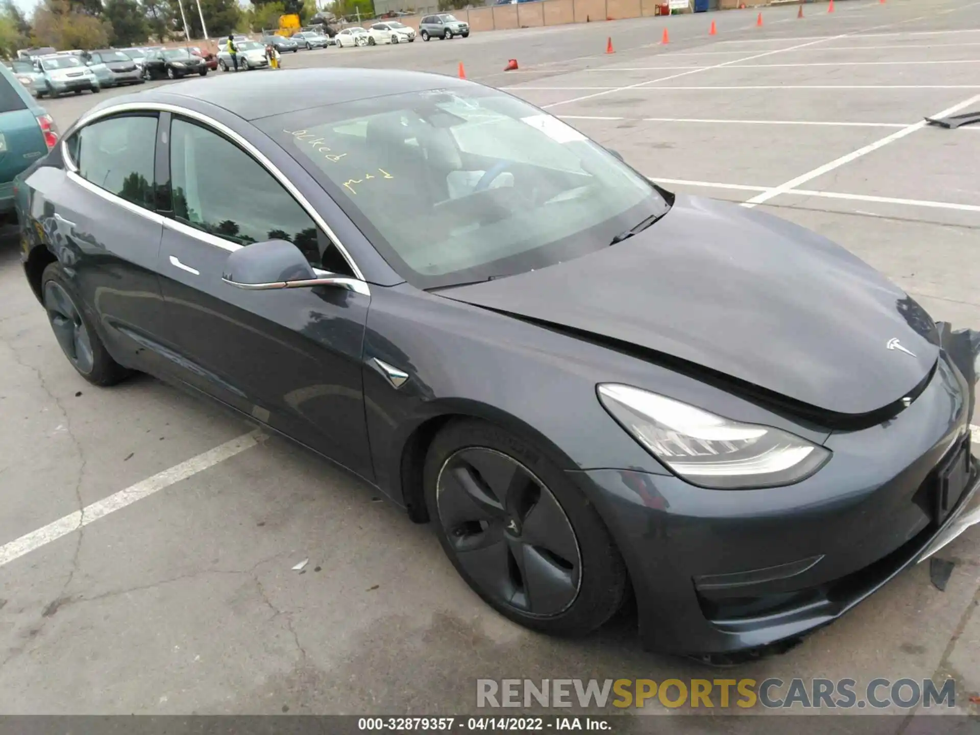 1 Photograph of a damaged car 5YJ3E1EB3KF432603 TESLA MODEL 3 2019