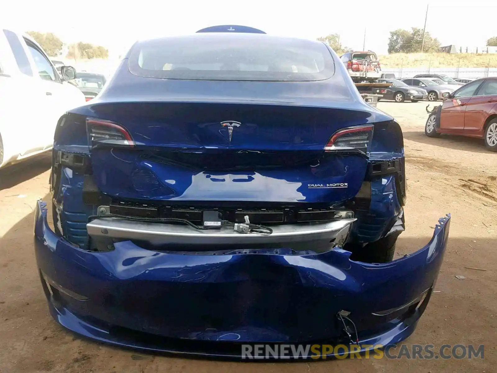 9 Photograph of a damaged car 5YJ3E1EB3KF437364 TESLA MODEL 3 2019