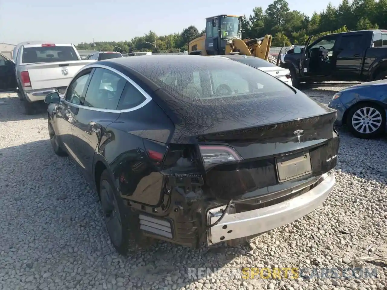 3 Photograph of a damaged car 5YJ3E1EB3KF441799 TESLA MODEL 3 2019