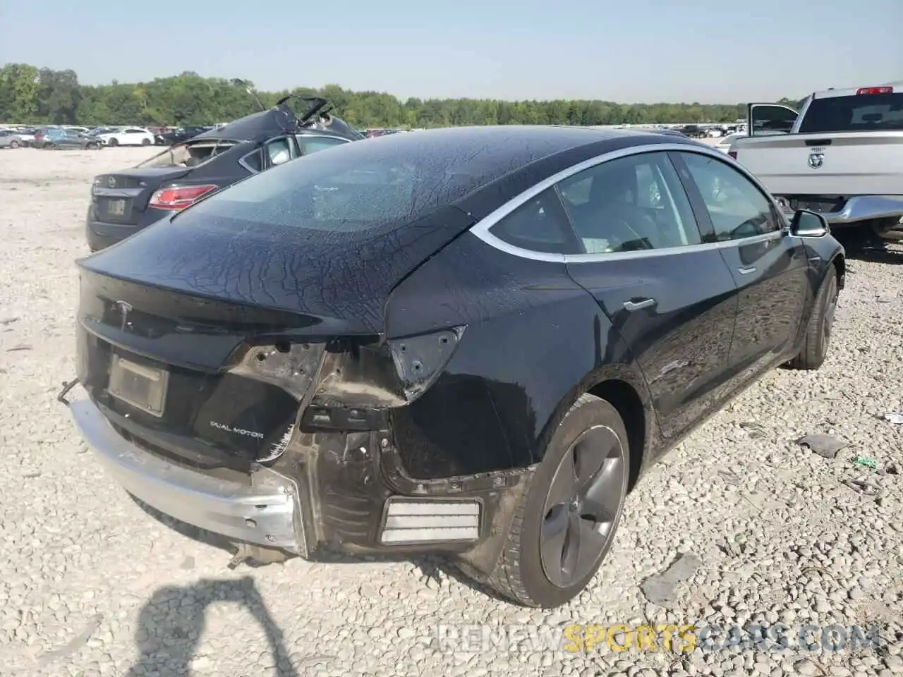 4 Photograph of a damaged car 5YJ3E1EB3KF441799 TESLA MODEL 3 2019