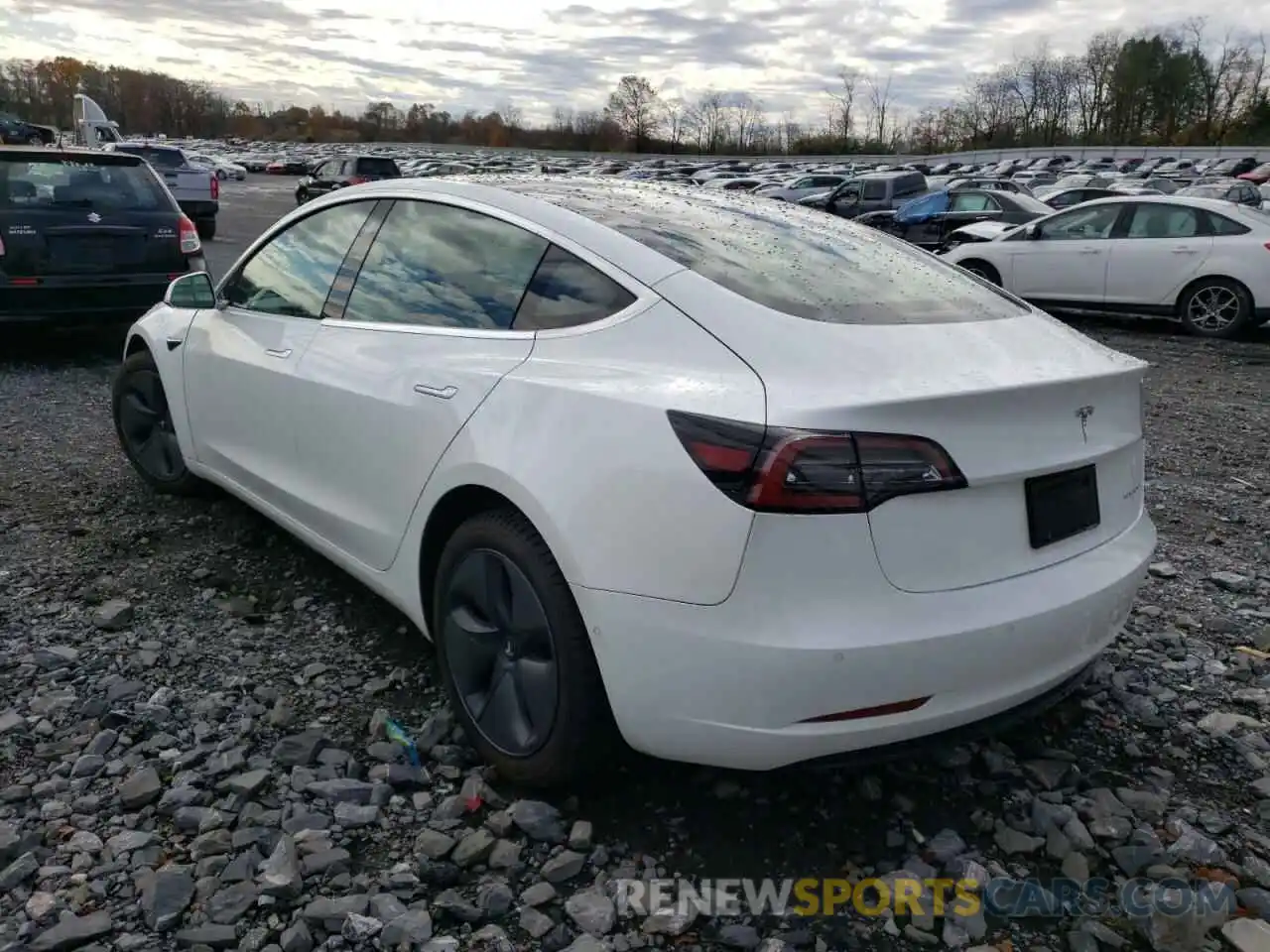 3 Photograph of a damaged car 5YJ3E1EB3KF448090 TESLA MODEL 3 2019