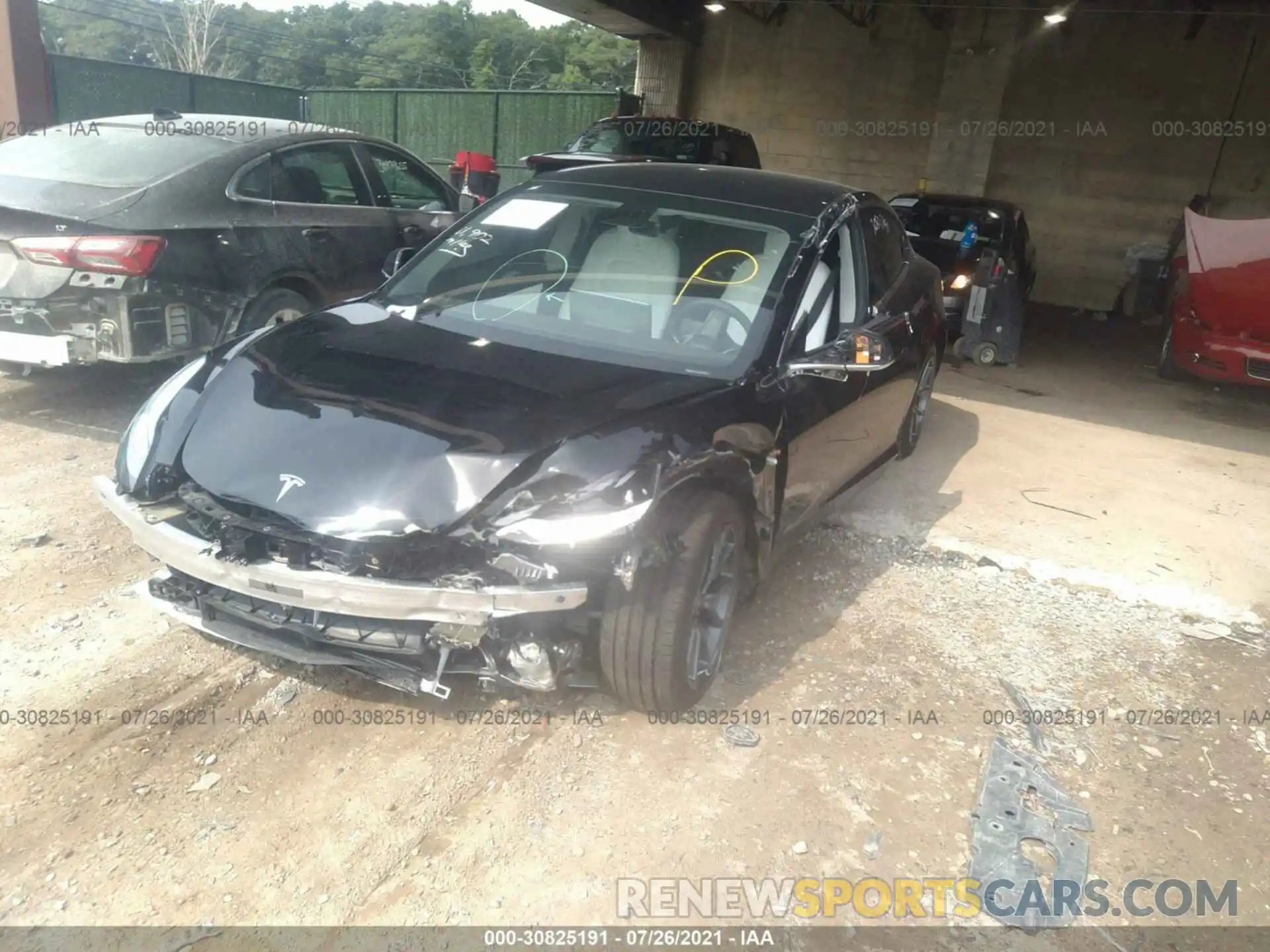 6 Photograph of a damaged car 5YJ3E1EB3KF450650 TESLA MODEL 3 2019