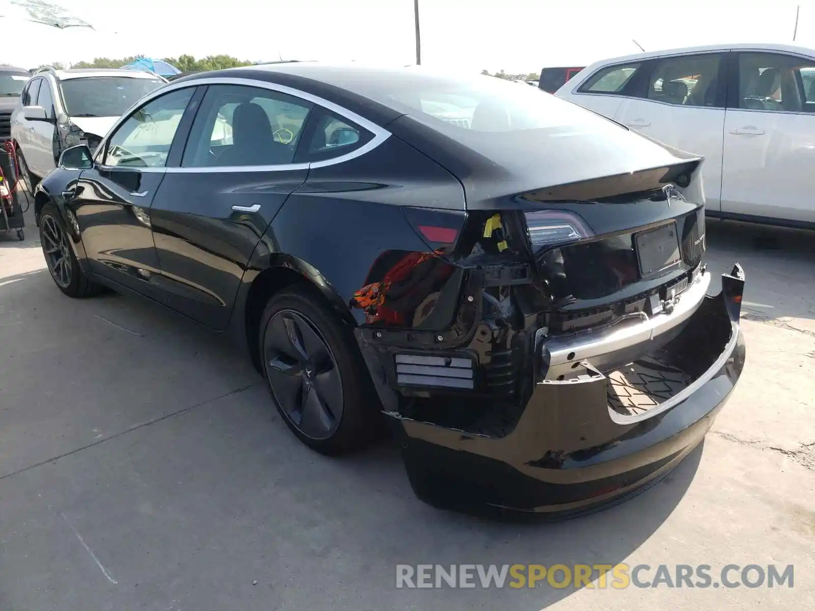 3 Photograph of a damaged car 5YJ3E1EB3KF451314 TESLA MODEL 3 2019