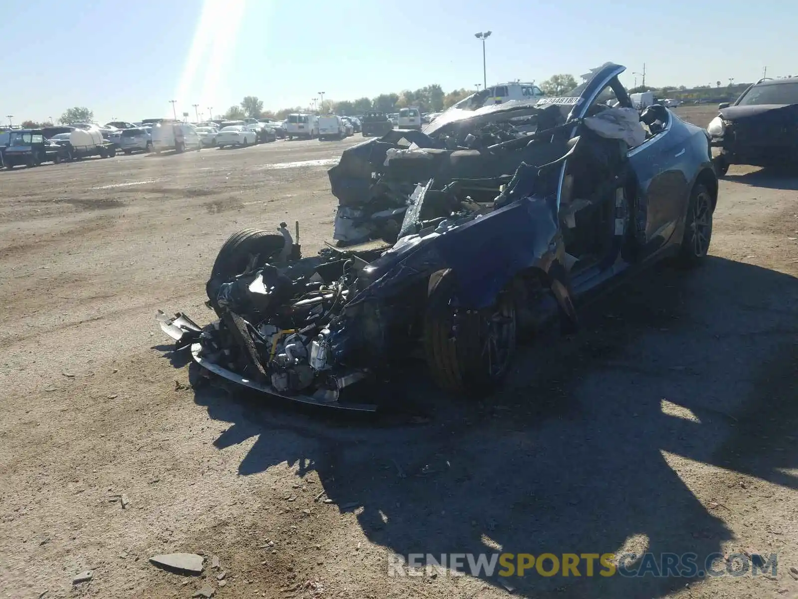 2 Photograph of a damaged car 5YJ3E1EB3KF452611 TESLA MODEL 3 2019